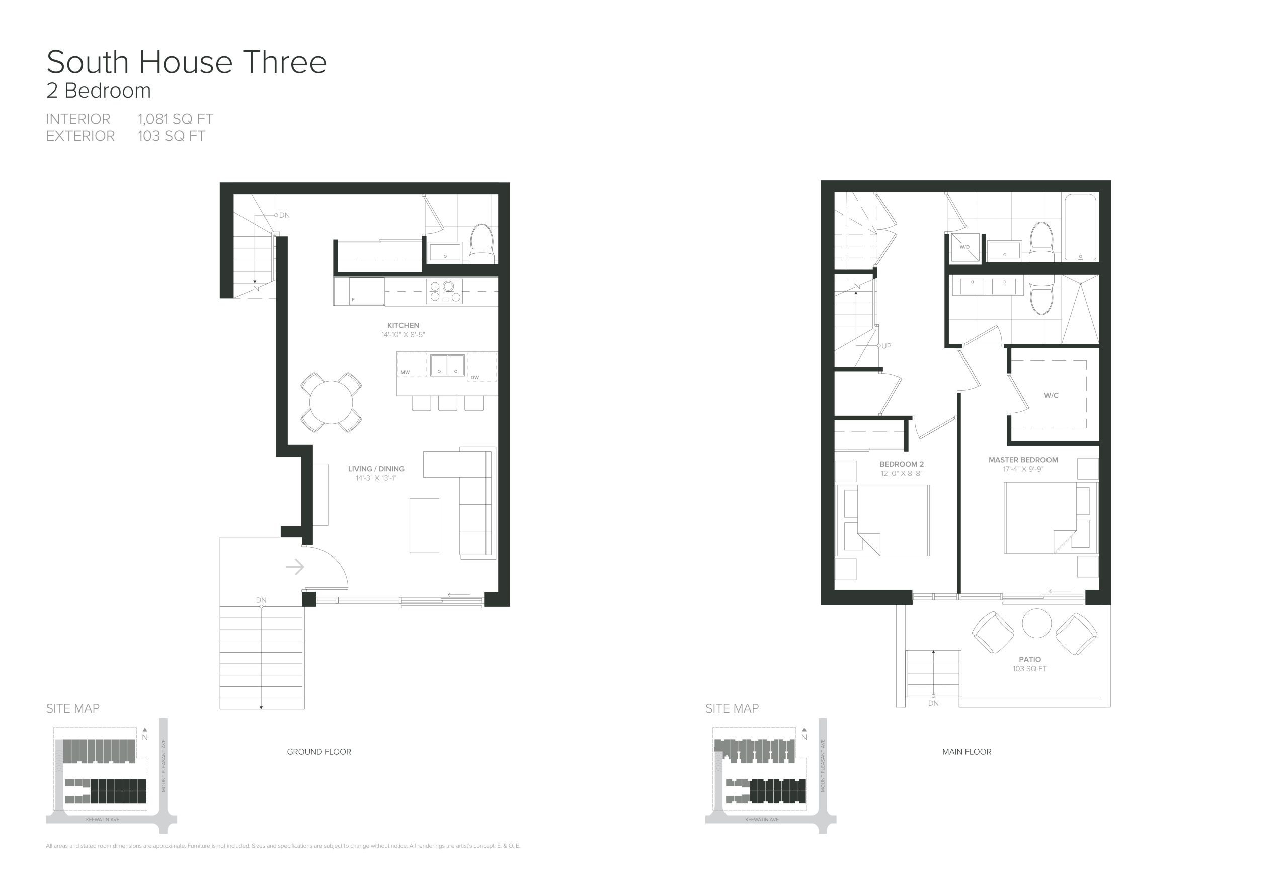 South House Three floor plan