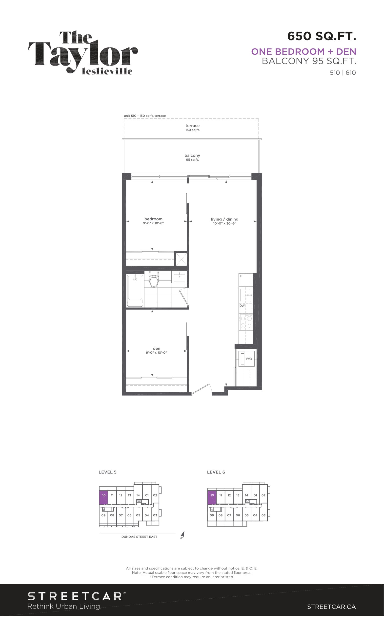 Taylor 650 floor plan