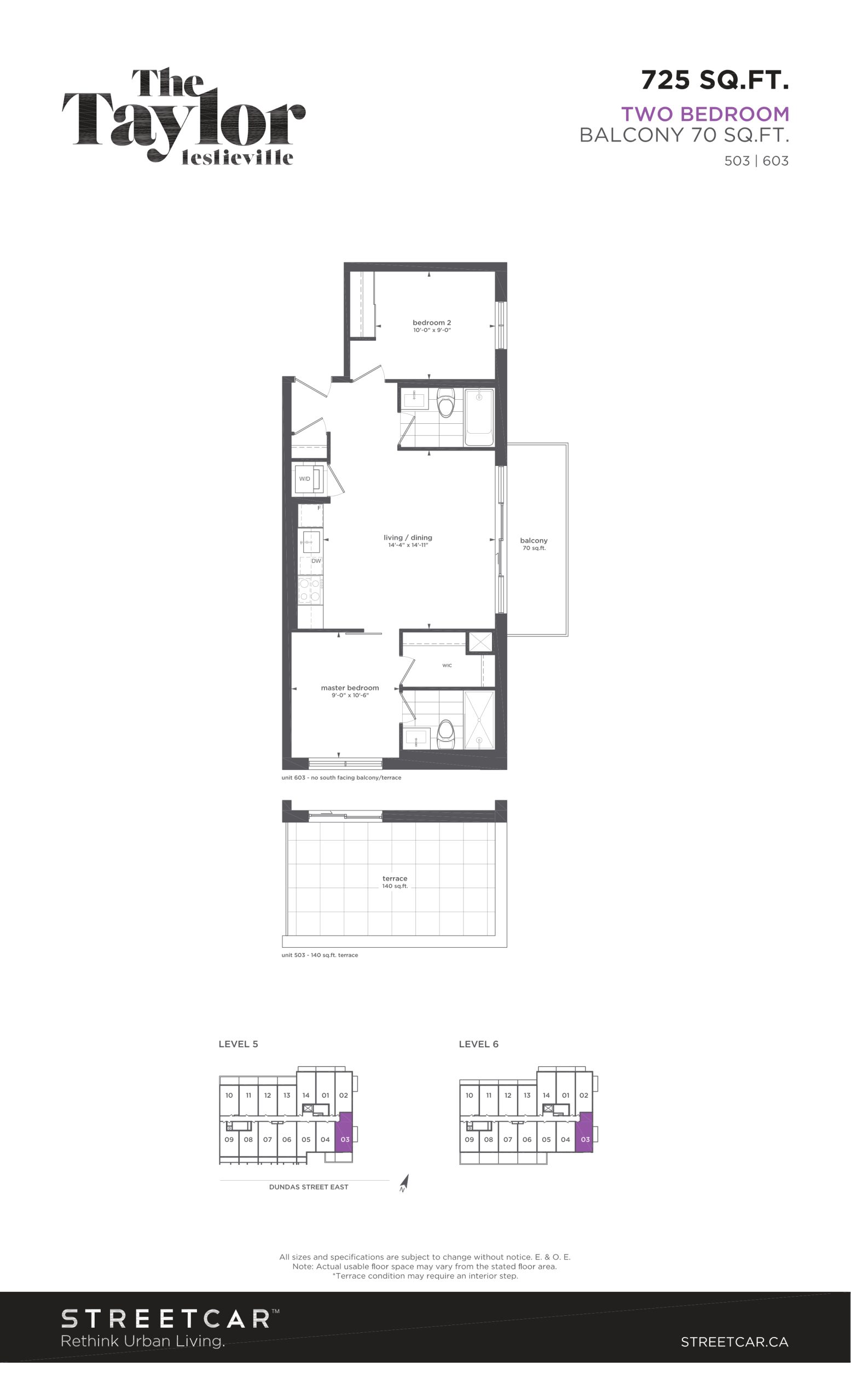 Taylor 725 floor plan