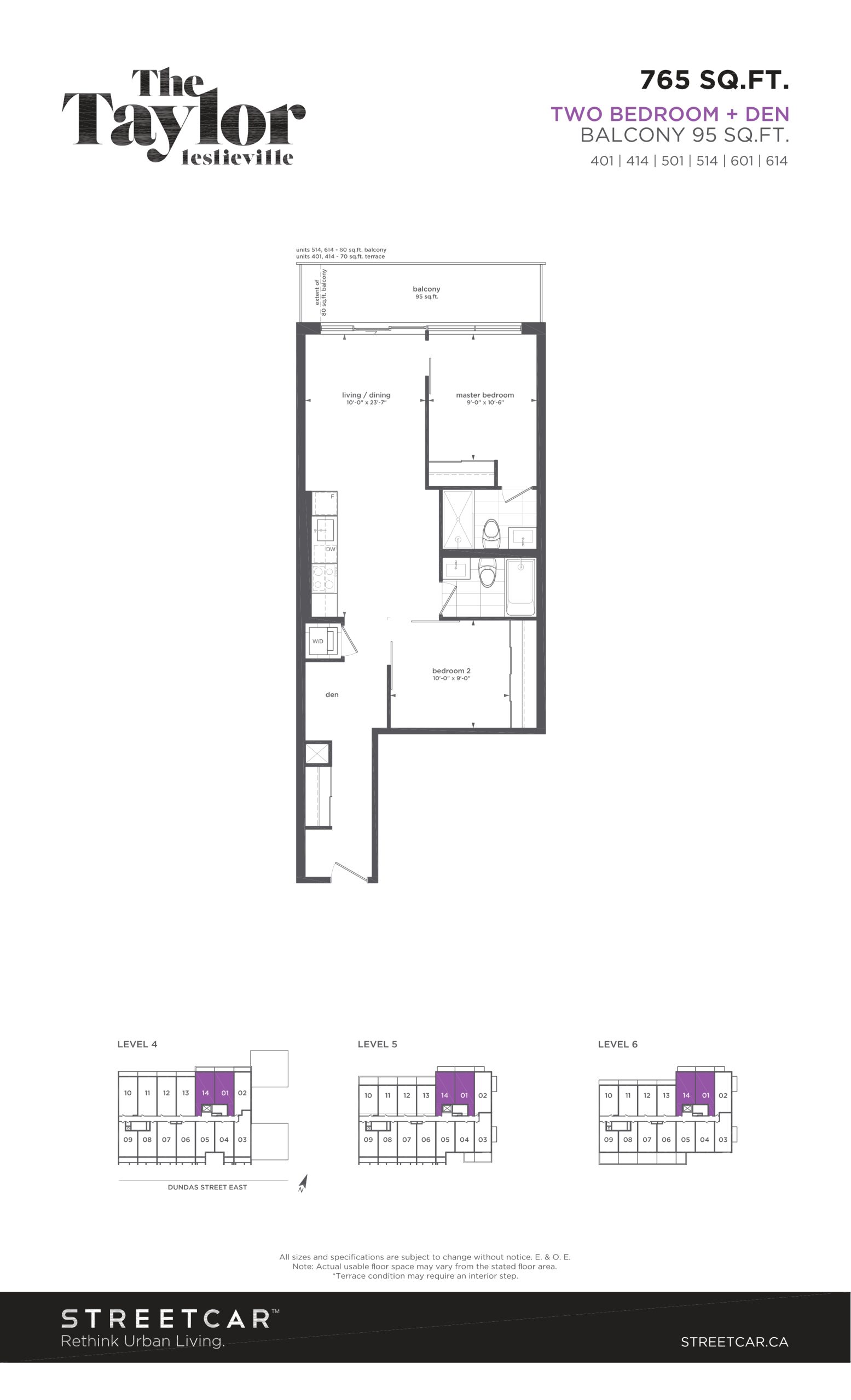 Taylor 765 floor plan