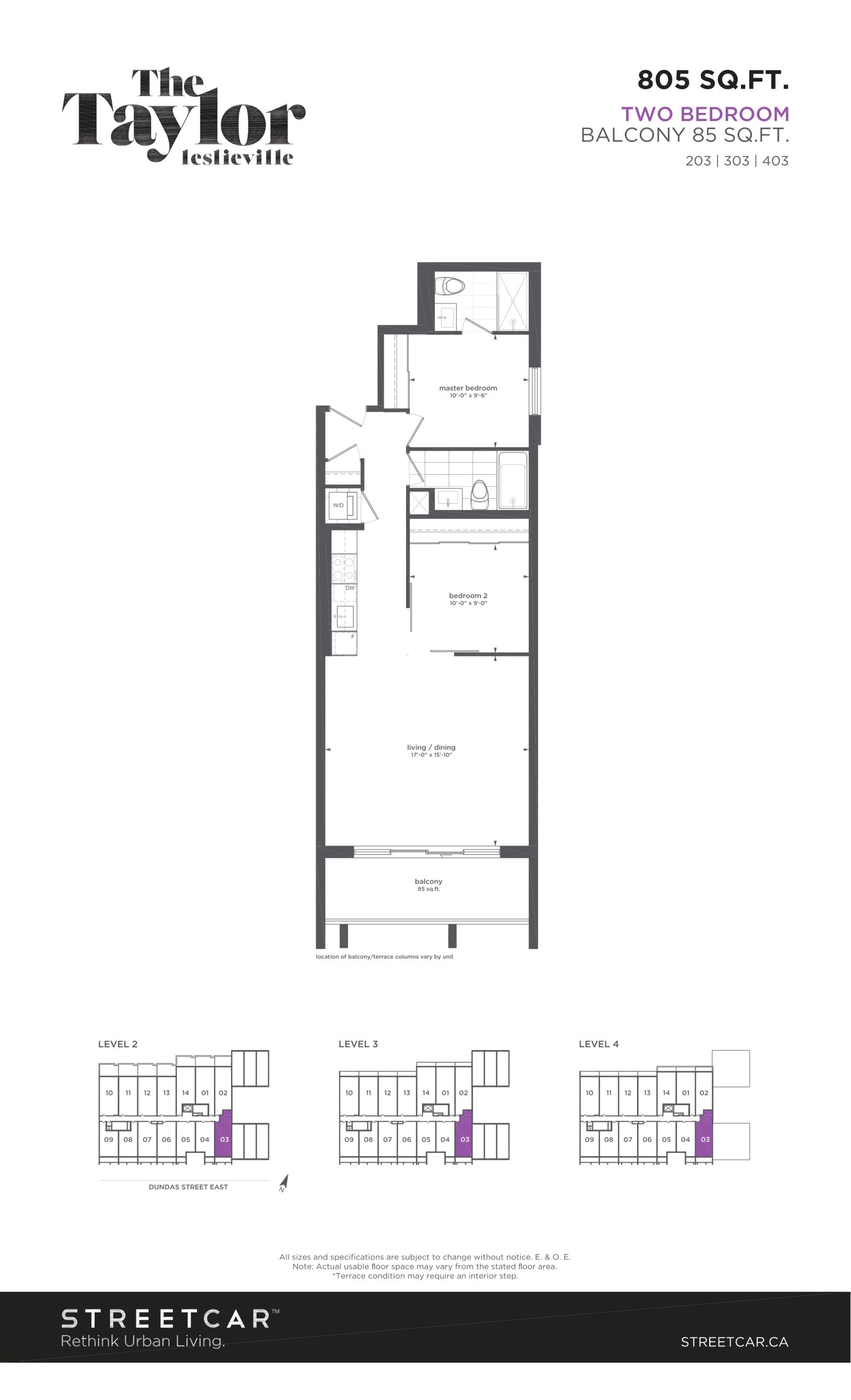 Taylor 805 floor plan