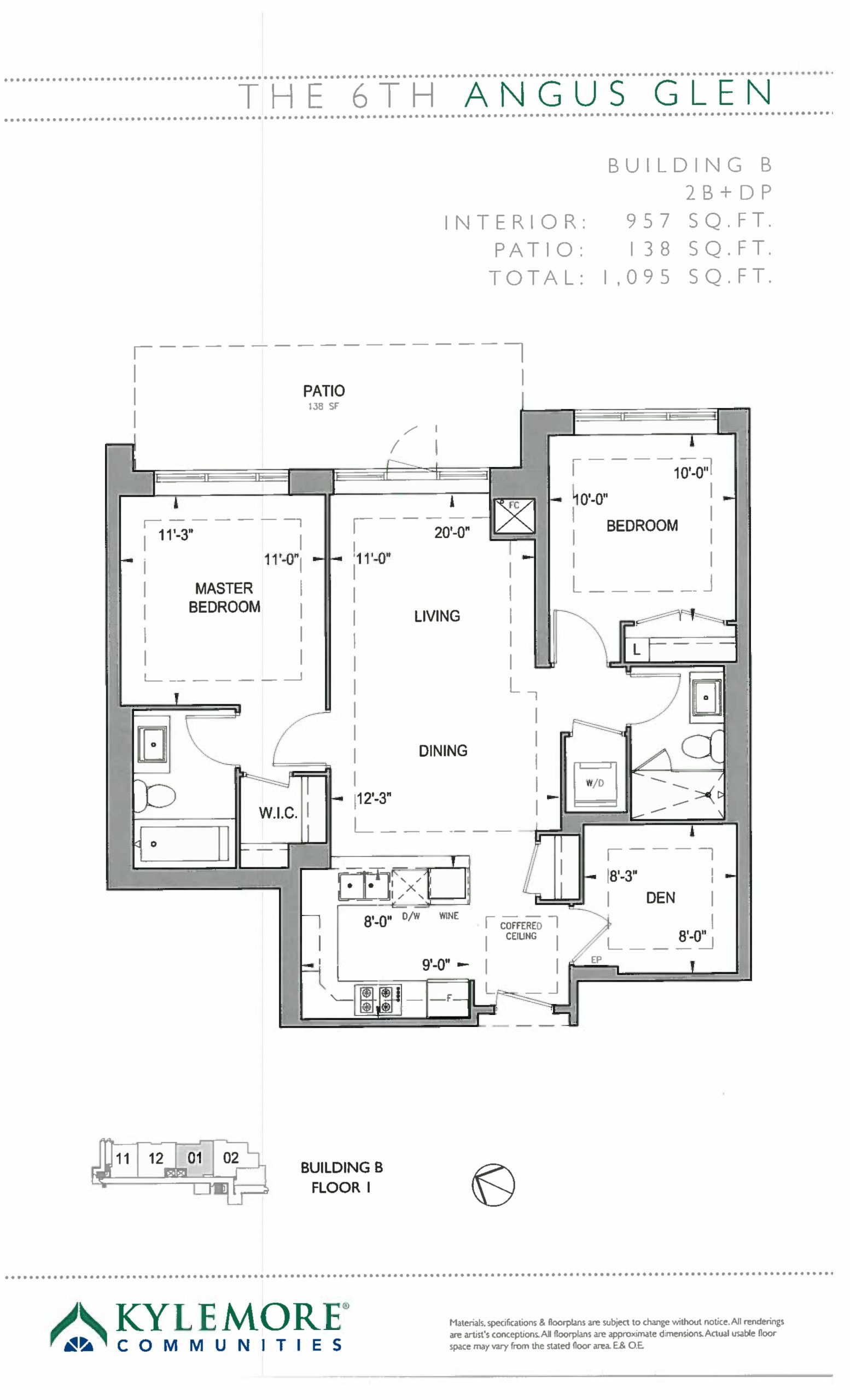 2B+DP floor plan