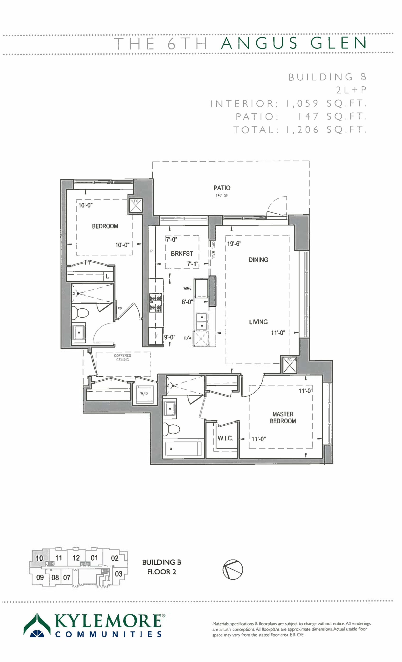 2L+P floor plan