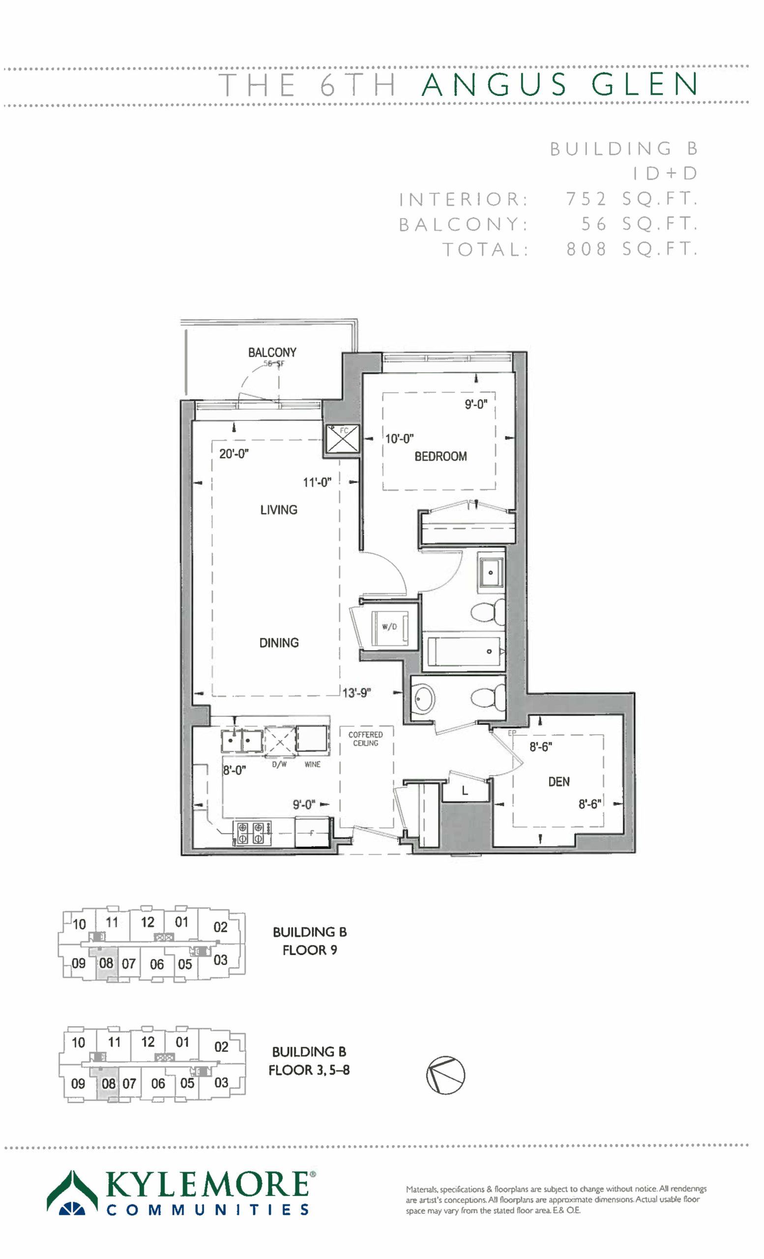 1D+D floor plan
