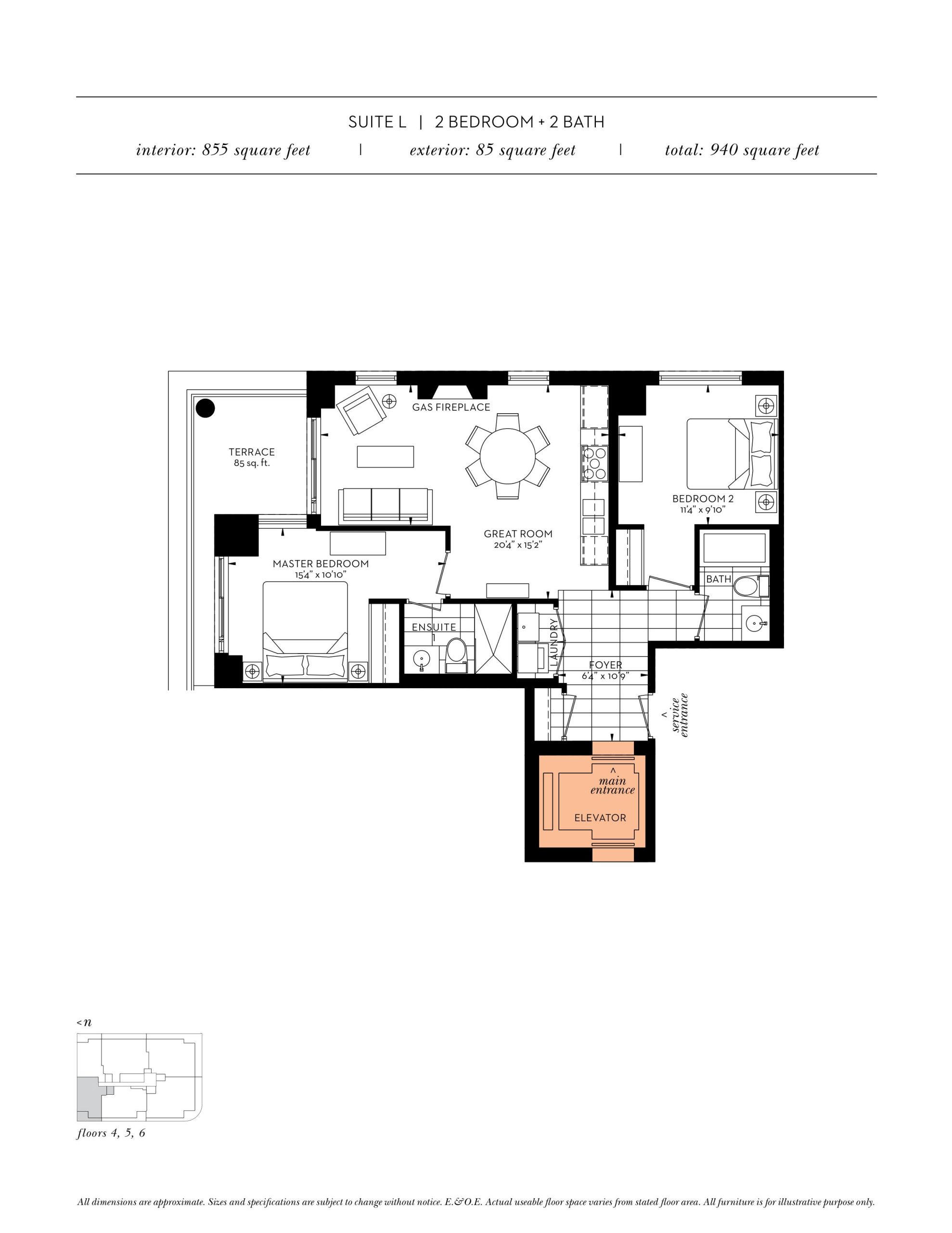 Suite L floor plan