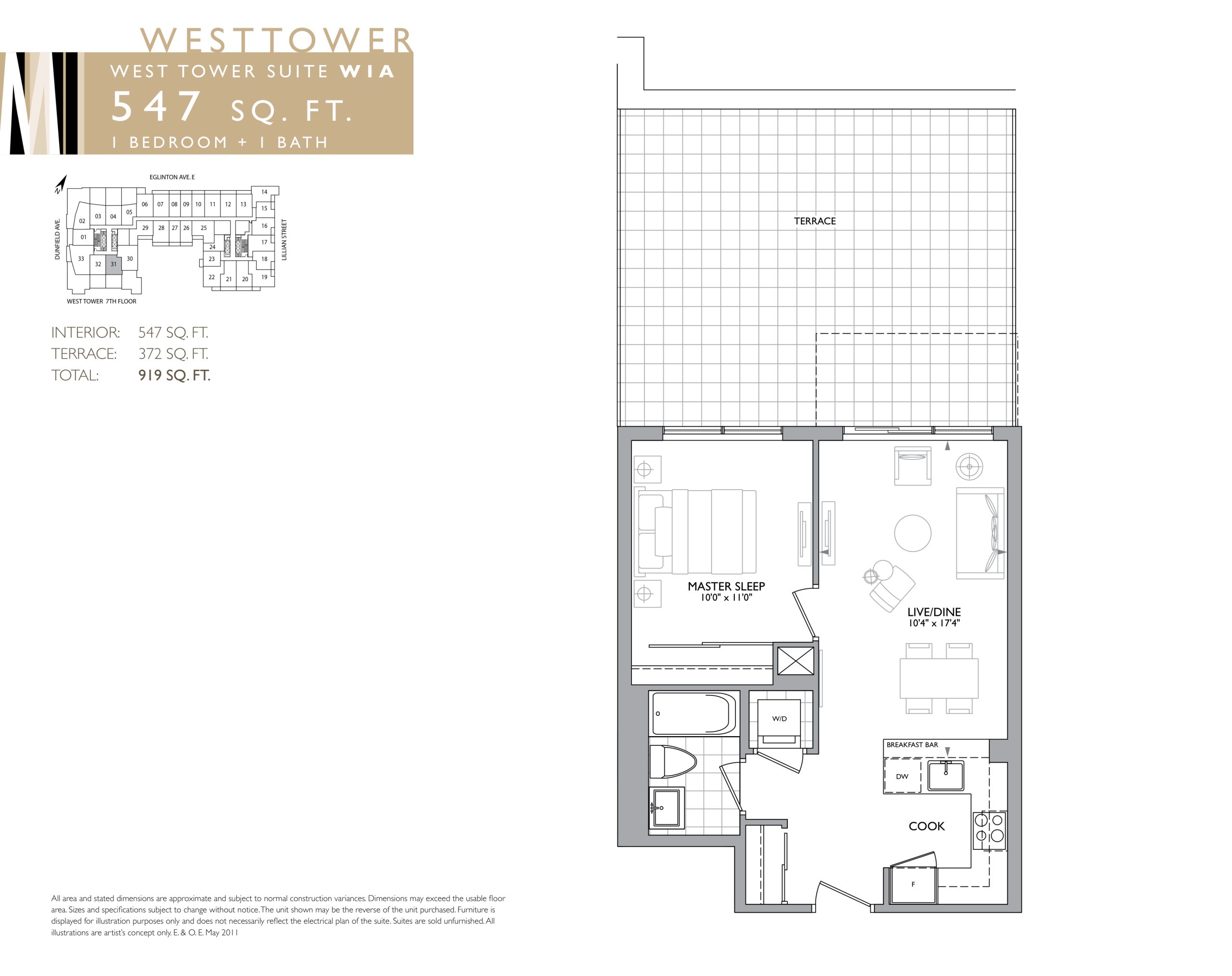 Suite WIA (Terrace) floor plan