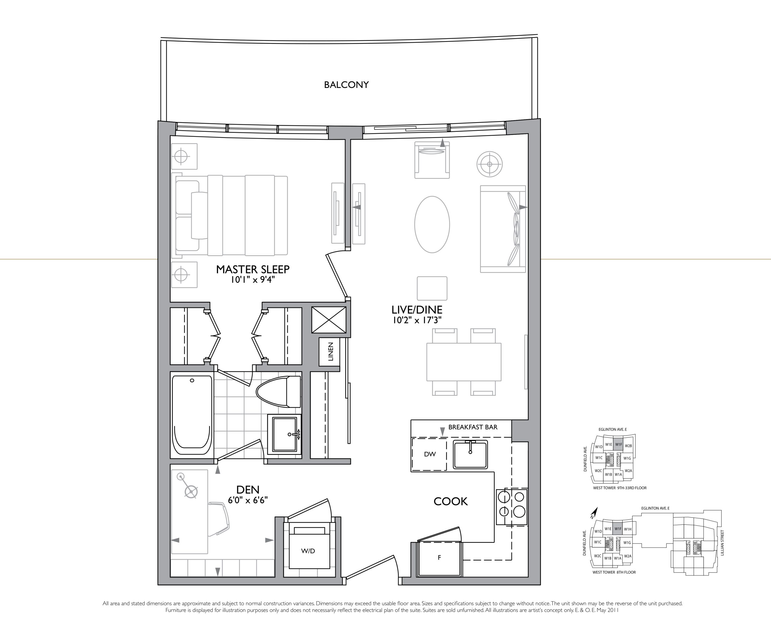 Suite WIF (Balcony) floor plan