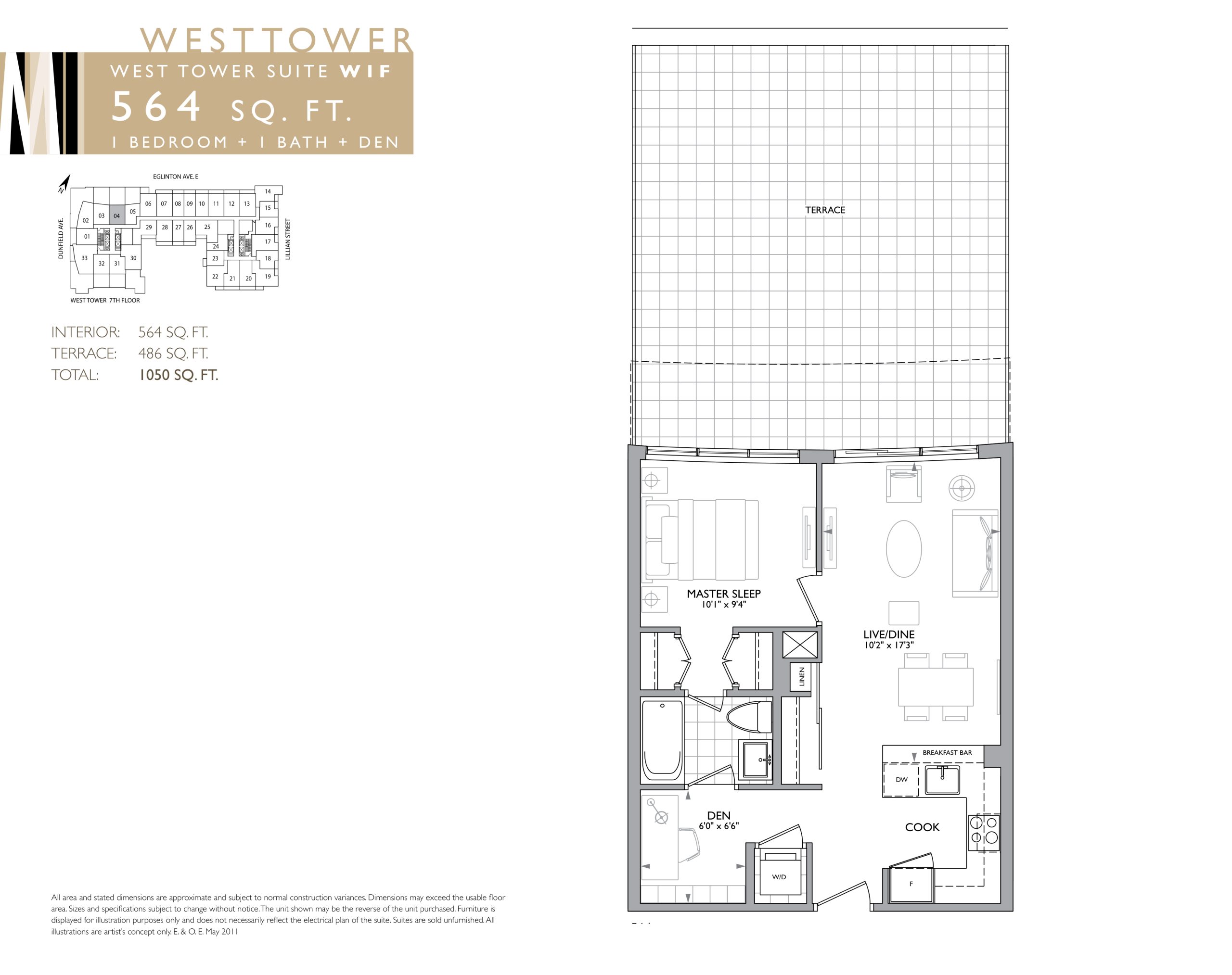 Suite WIF (Terrace) floor plan