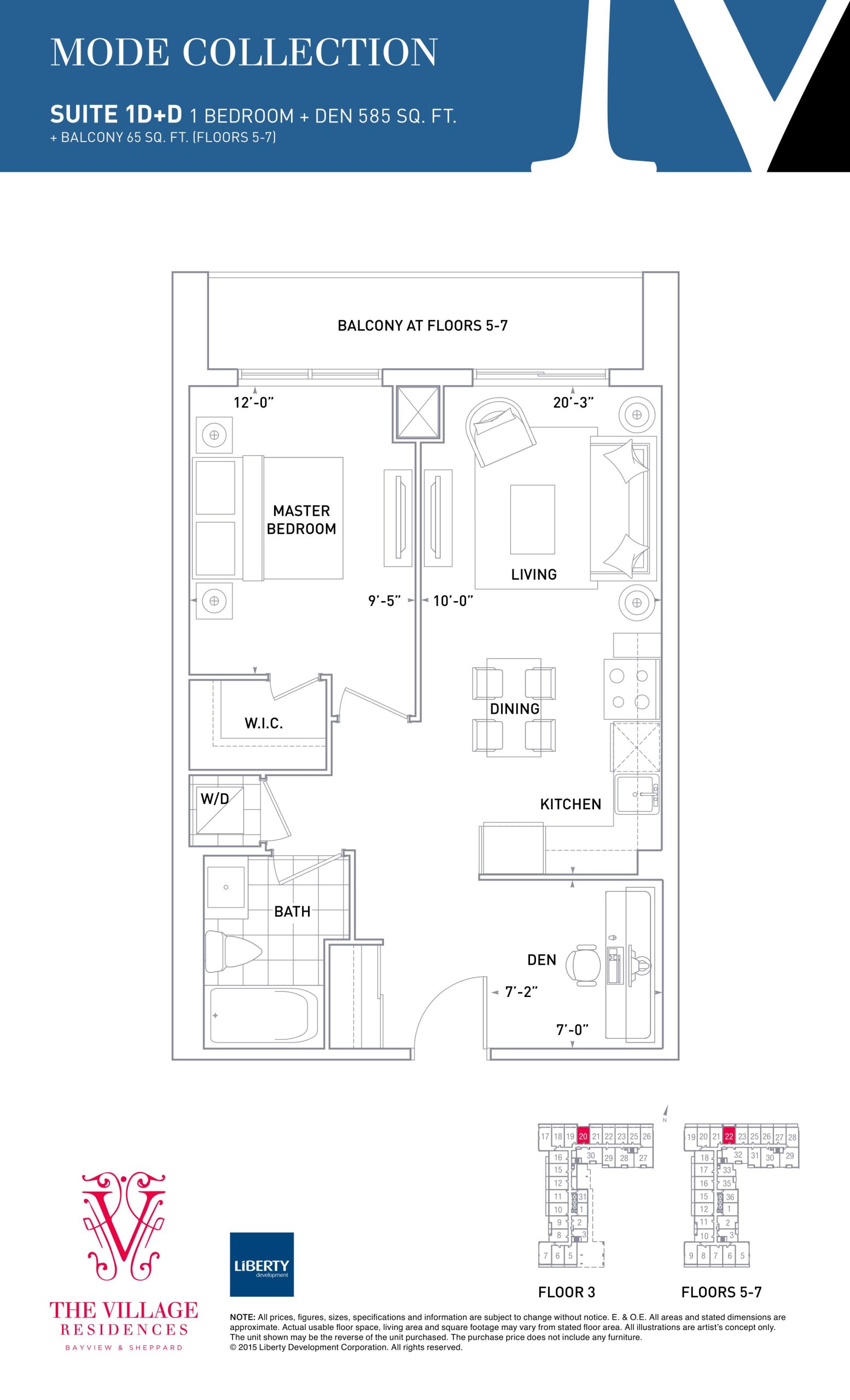 1D+D floor plan