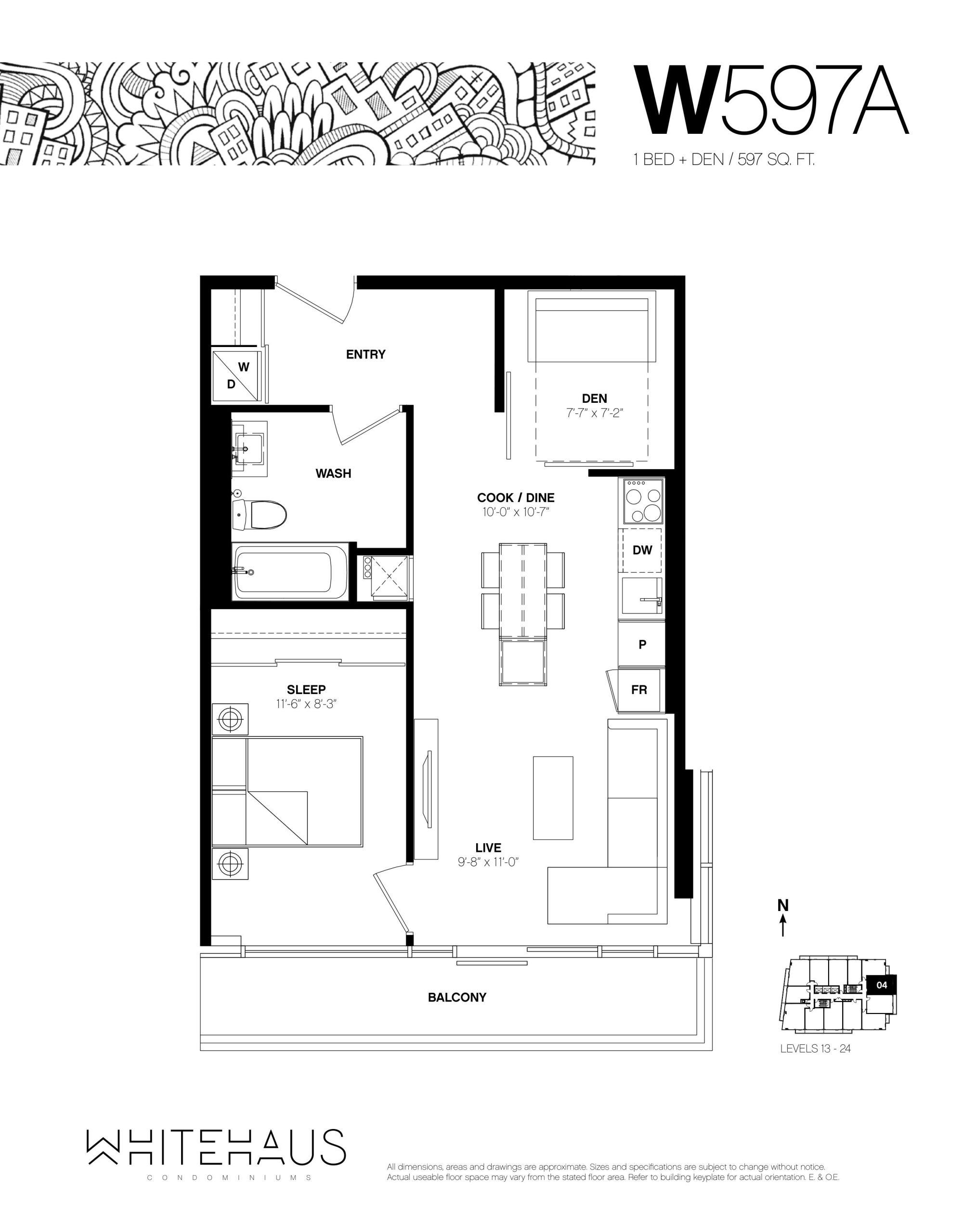W597A floor plan