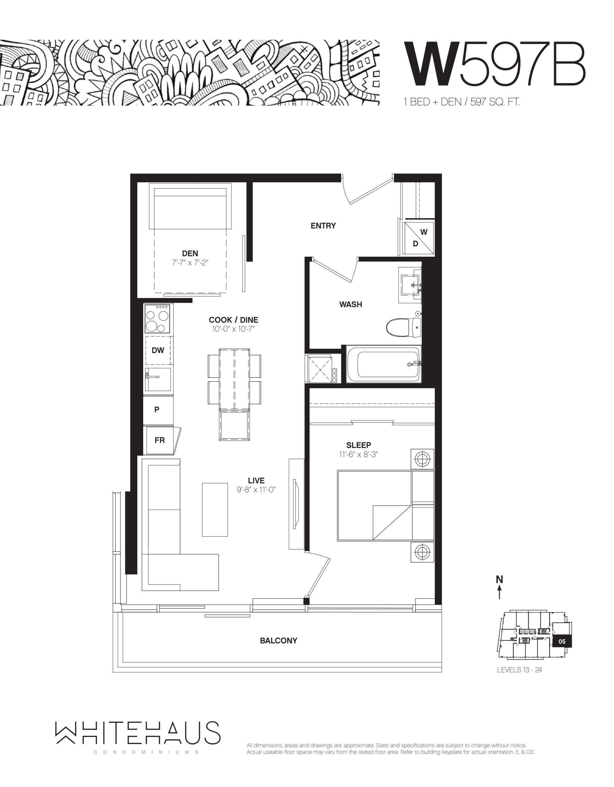 W597B floor plan