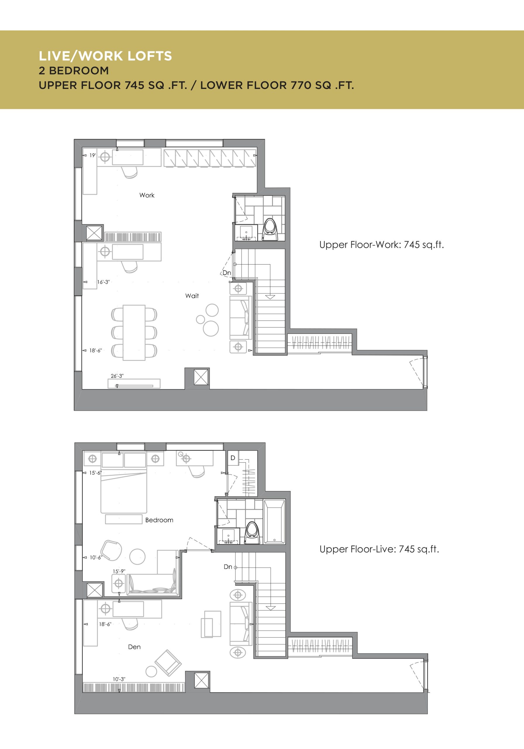 Live 05 - Upper (1/2) floor plan