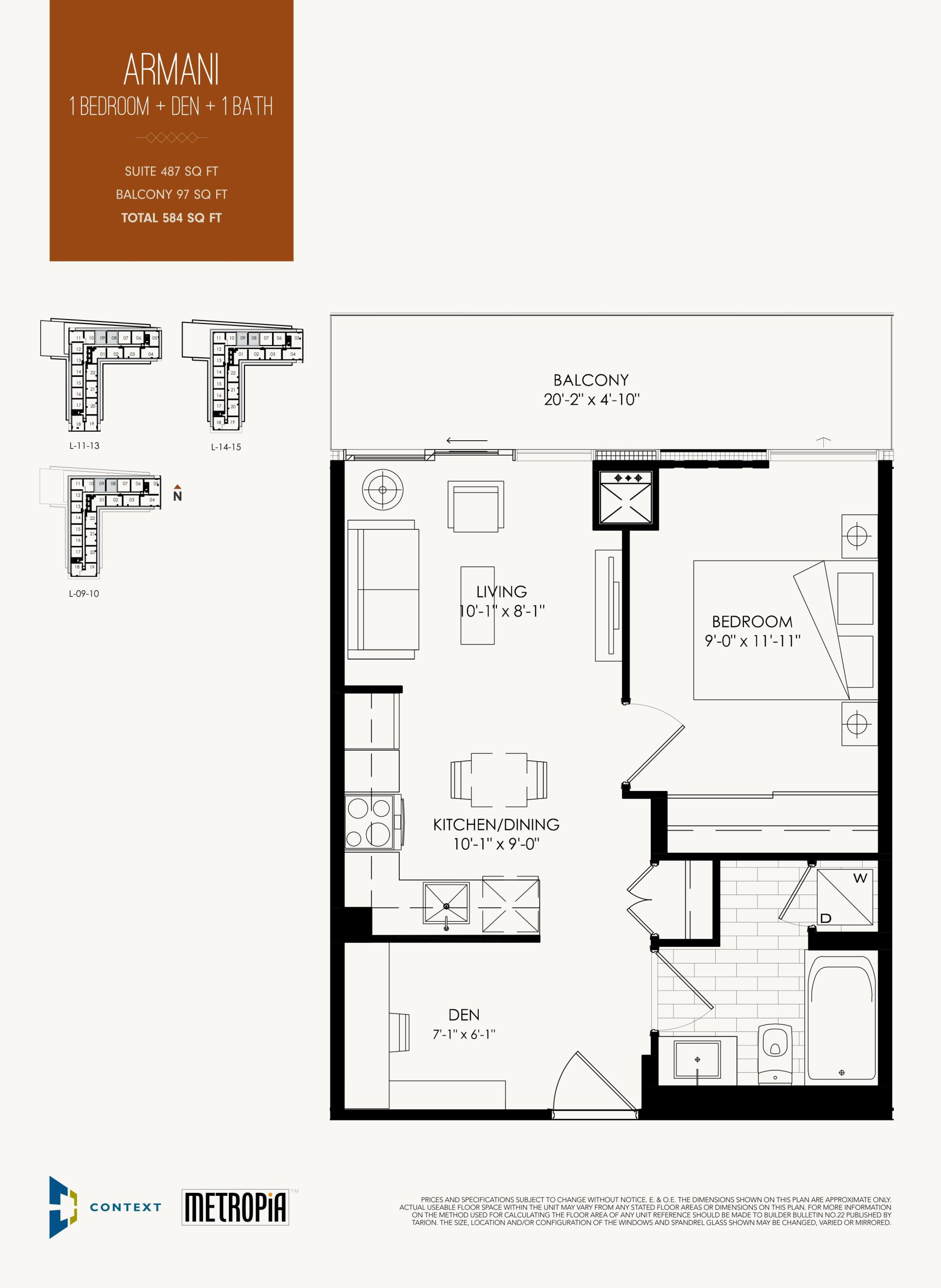 Armani floor plan