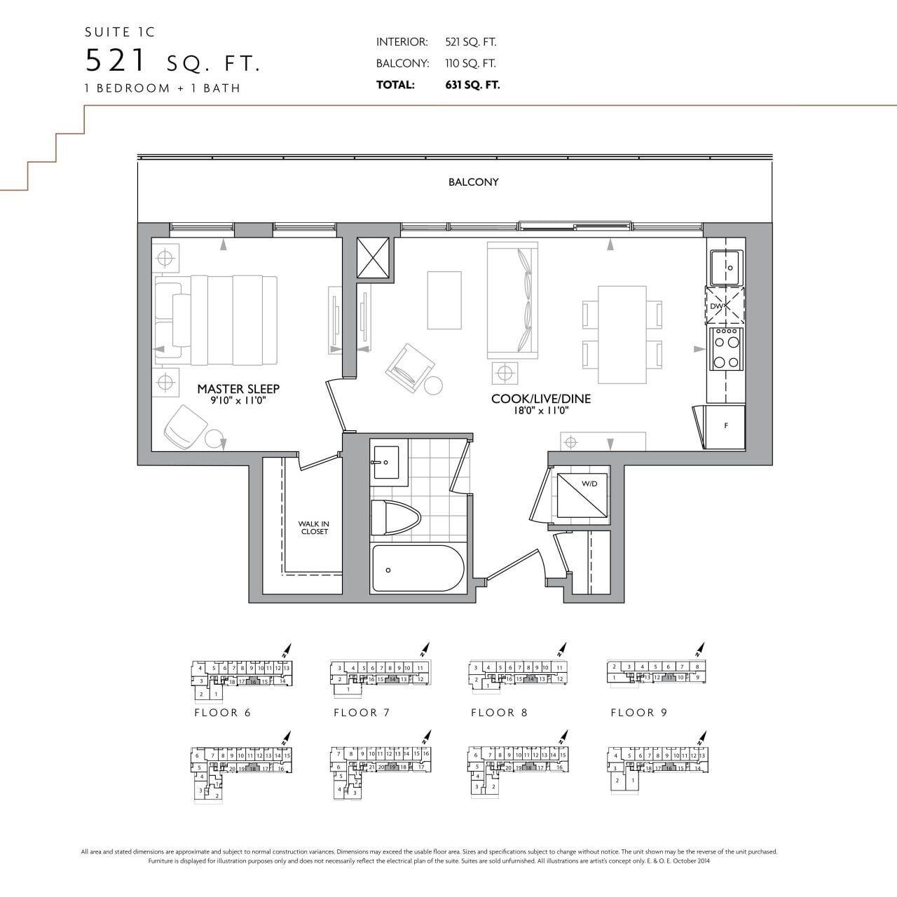 Suite 1C floor plan