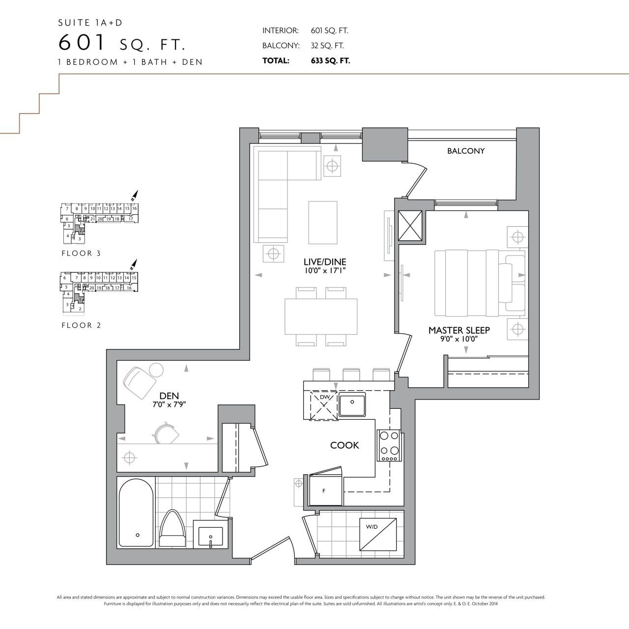Suite 1A+D floor plan