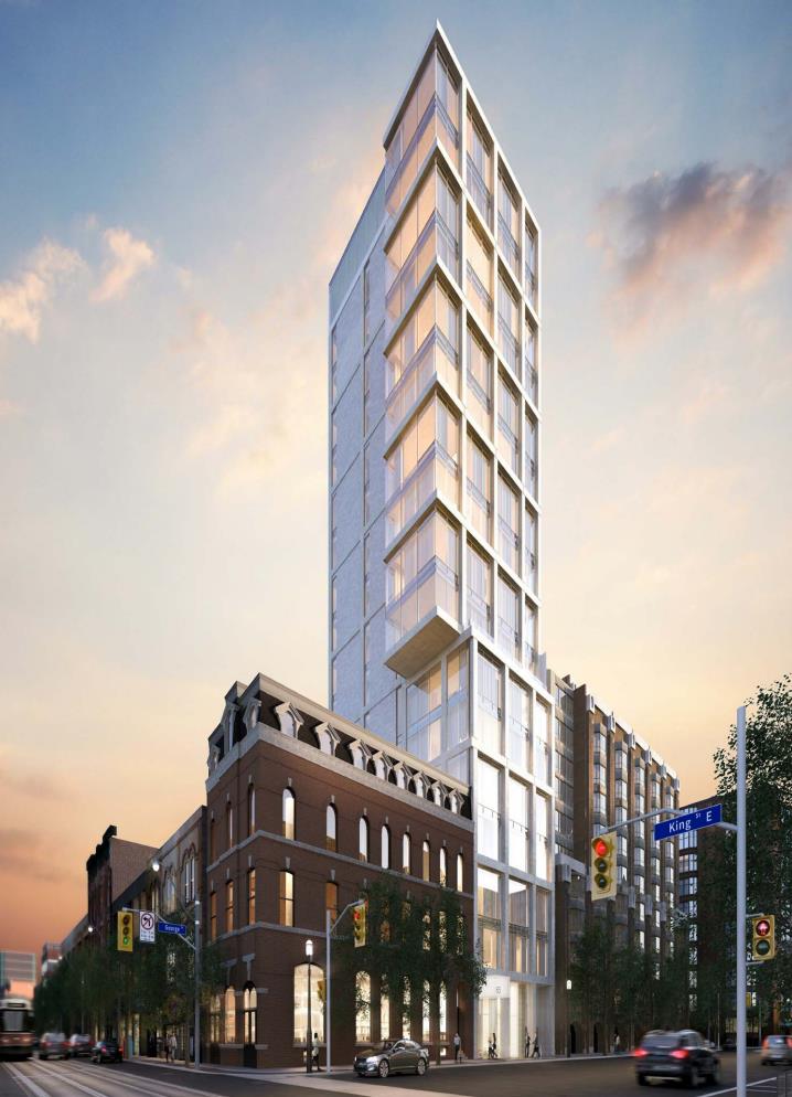 187 King Street East in Toronto — rendering 2