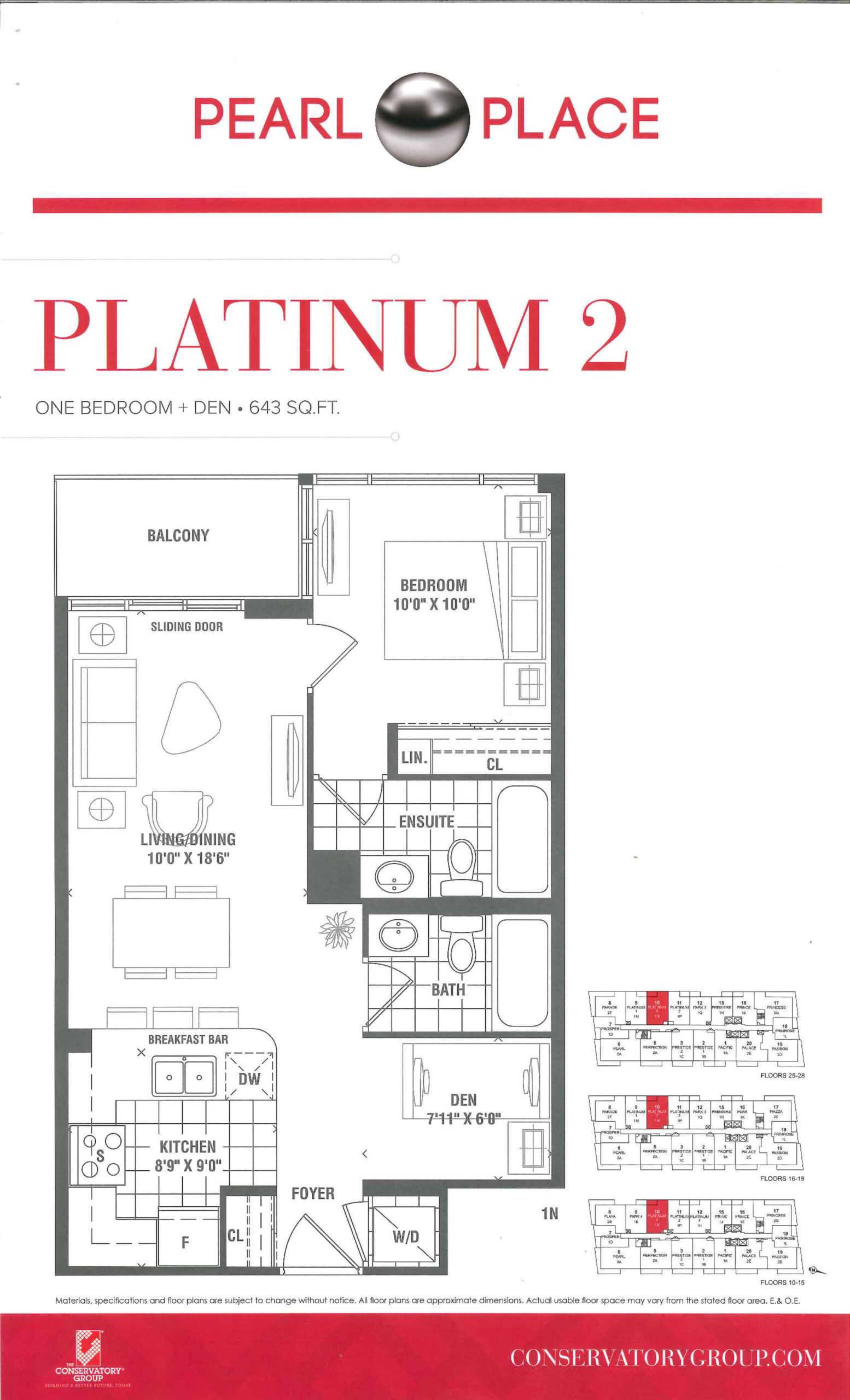 Platinum 2 floor plan