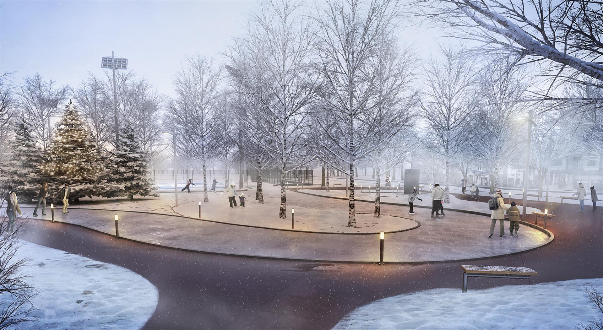 Queensway Park in Toronto — rendering 5