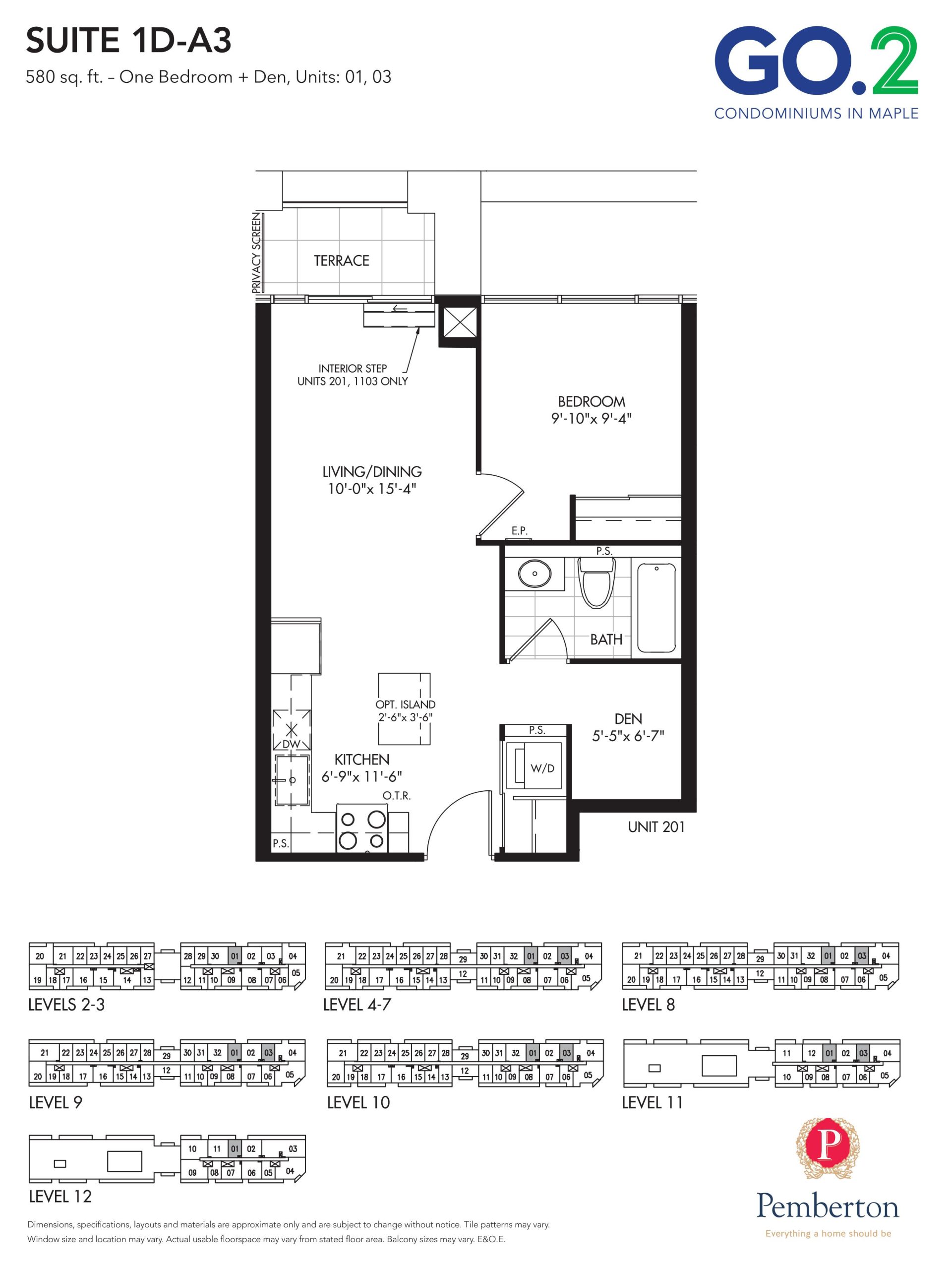 1D-A3 floor plan