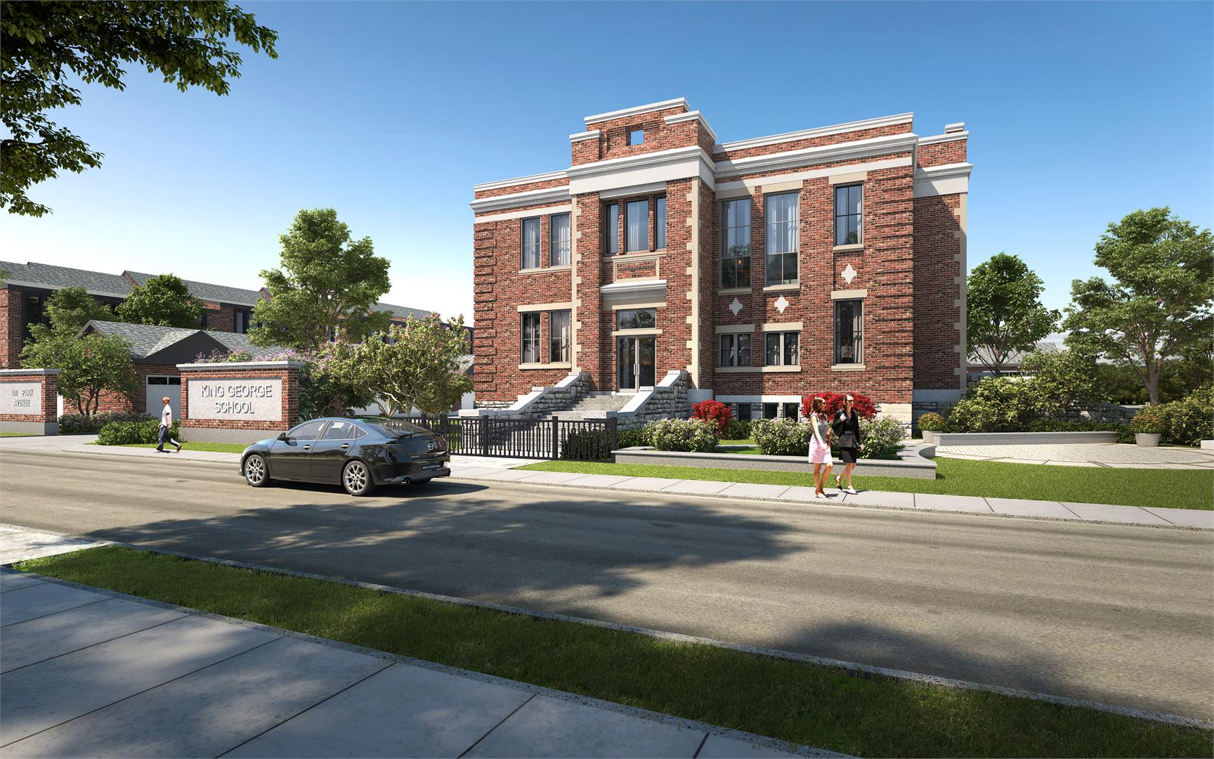 King George School Lofts & Town in Newmarket — rendering 2