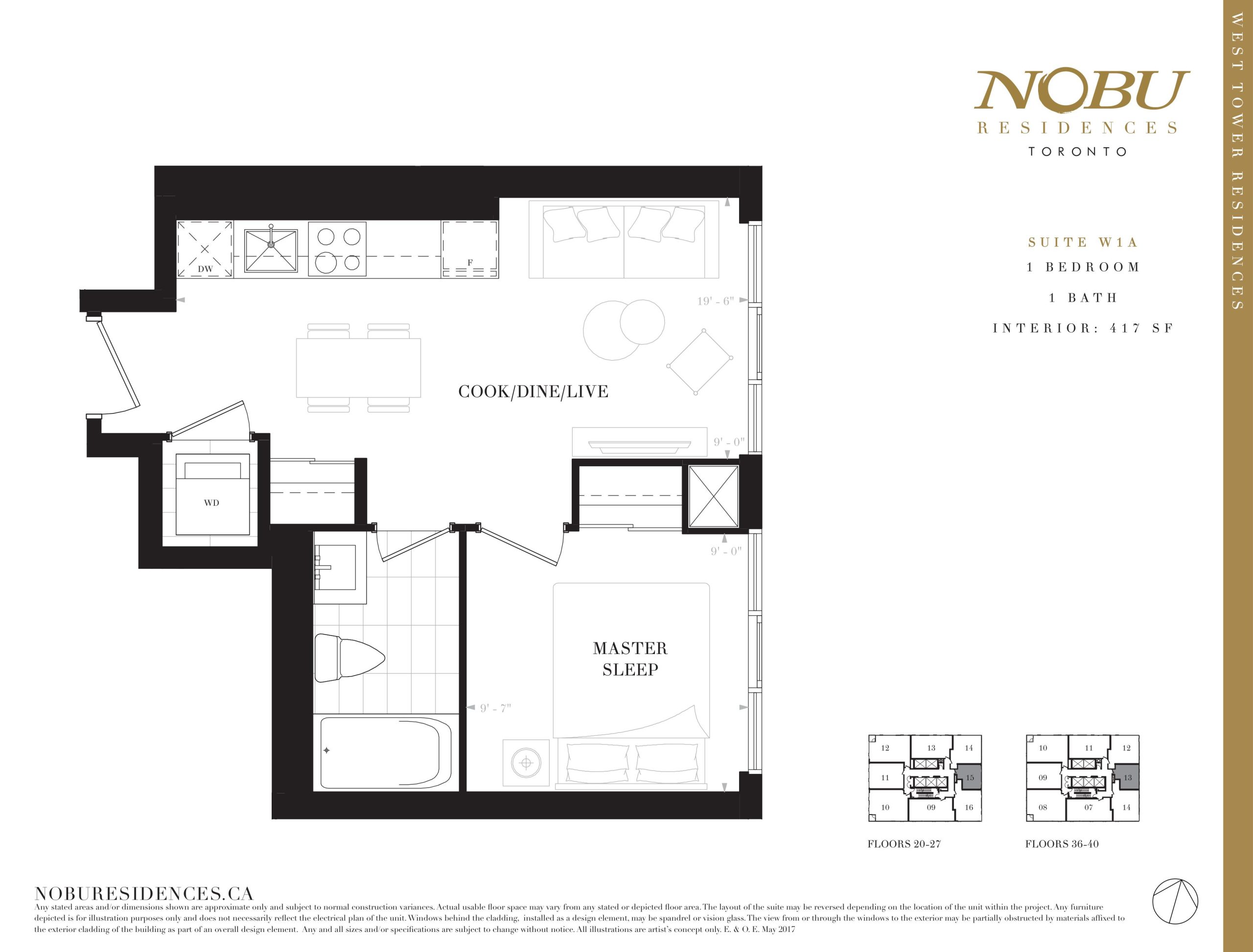 Suite W1A floor plan