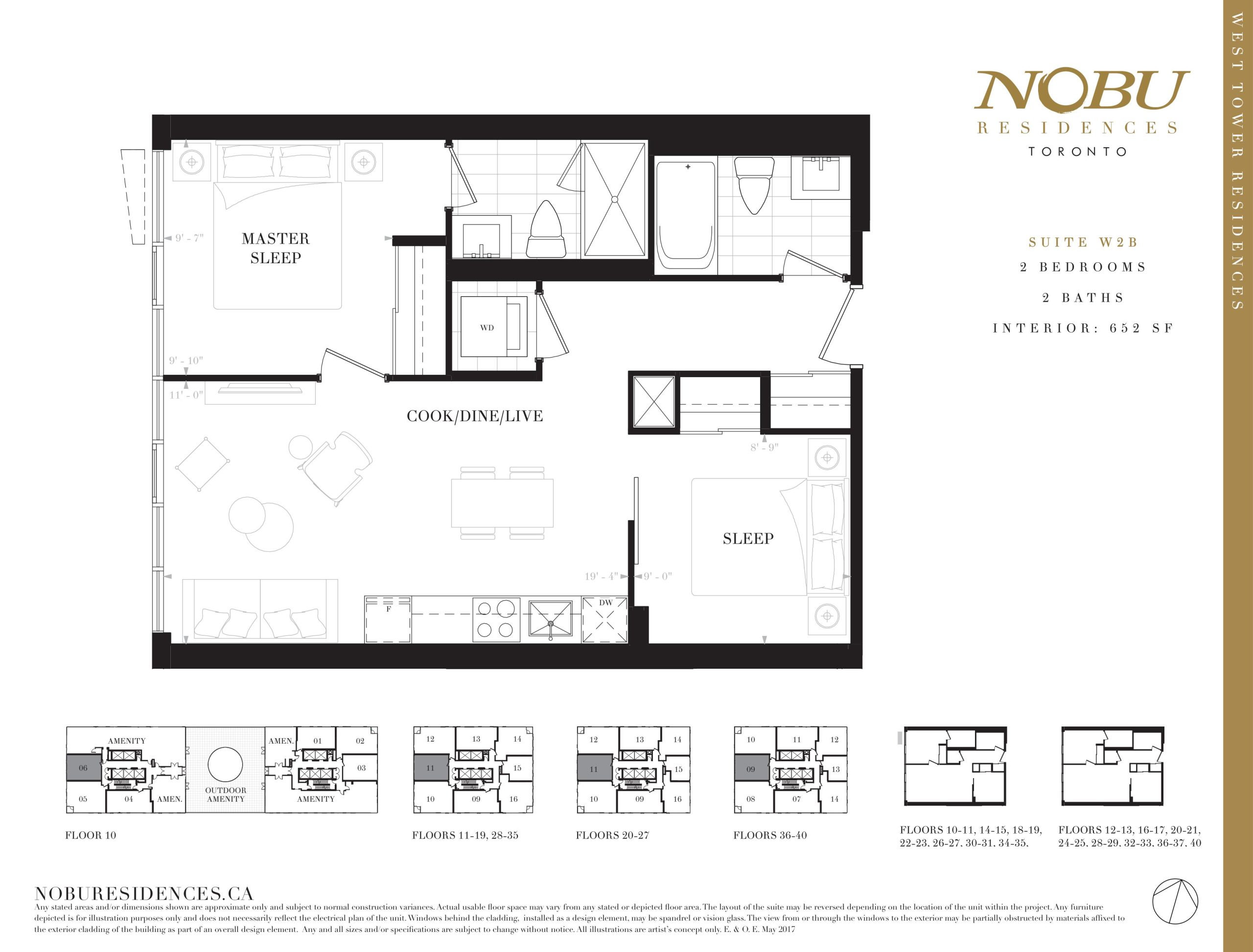 Suite W2B floor plan