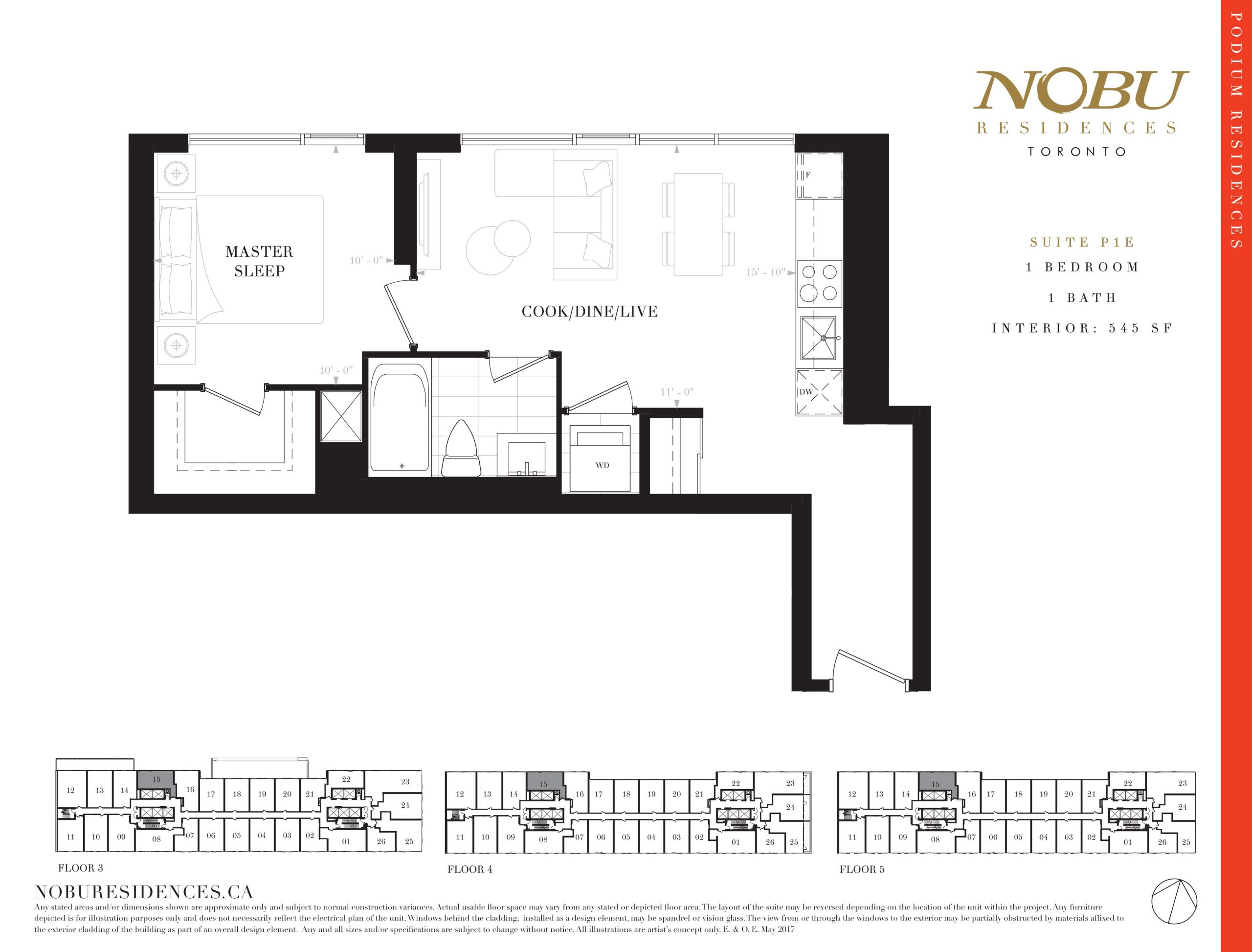 Suite P1E floor plan