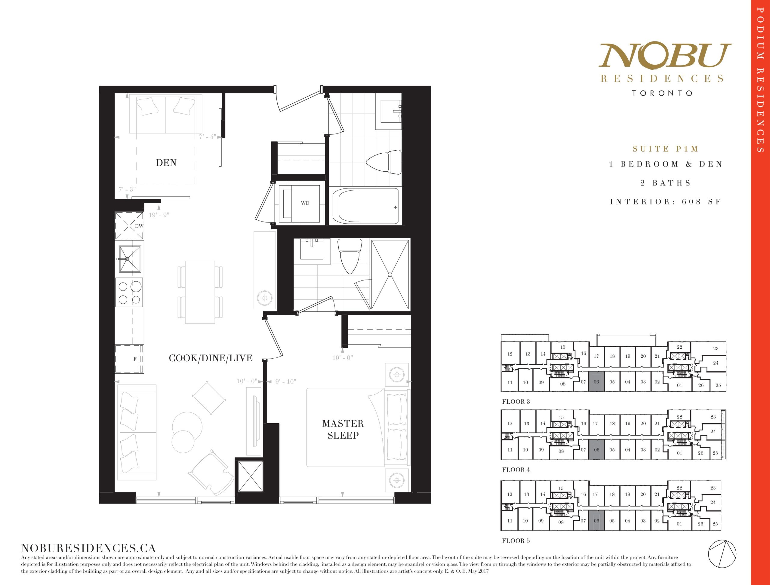 Suite P1M floor plan