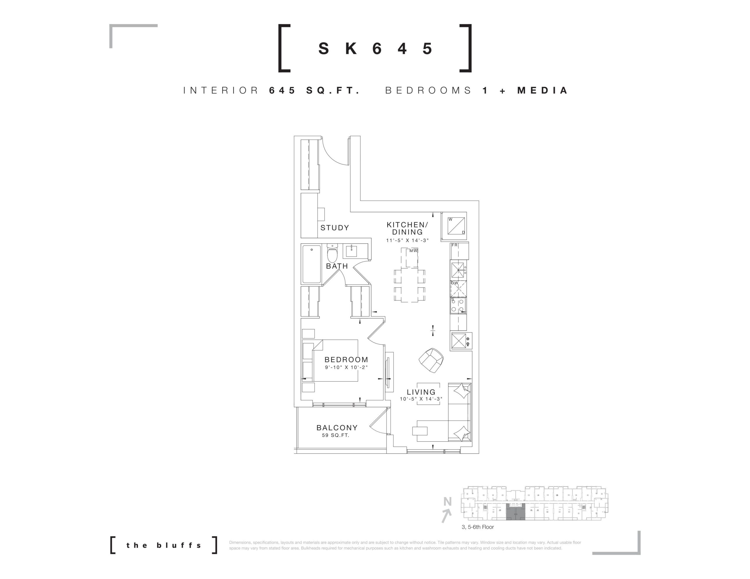 SK645 floor plan