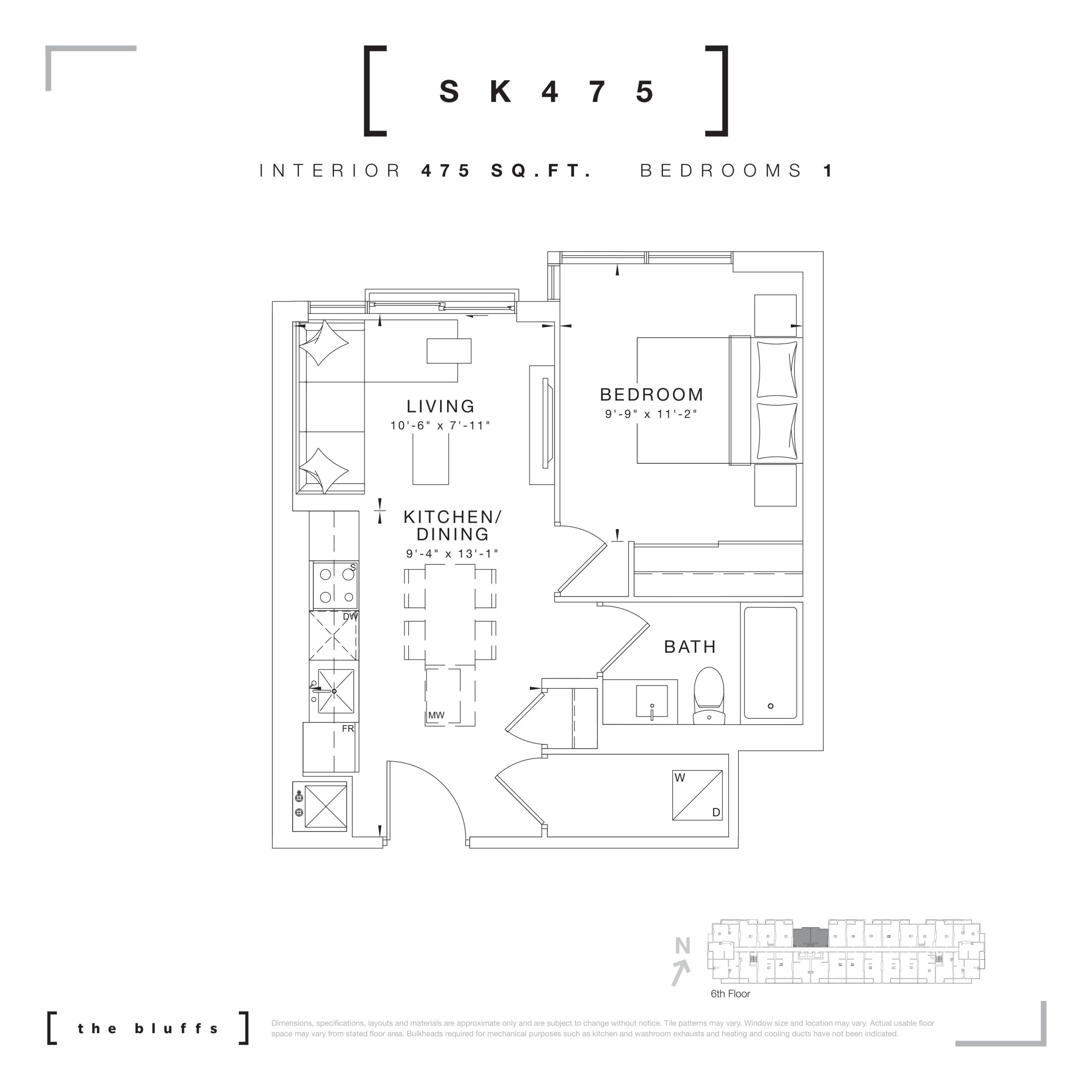SK475 floor plan