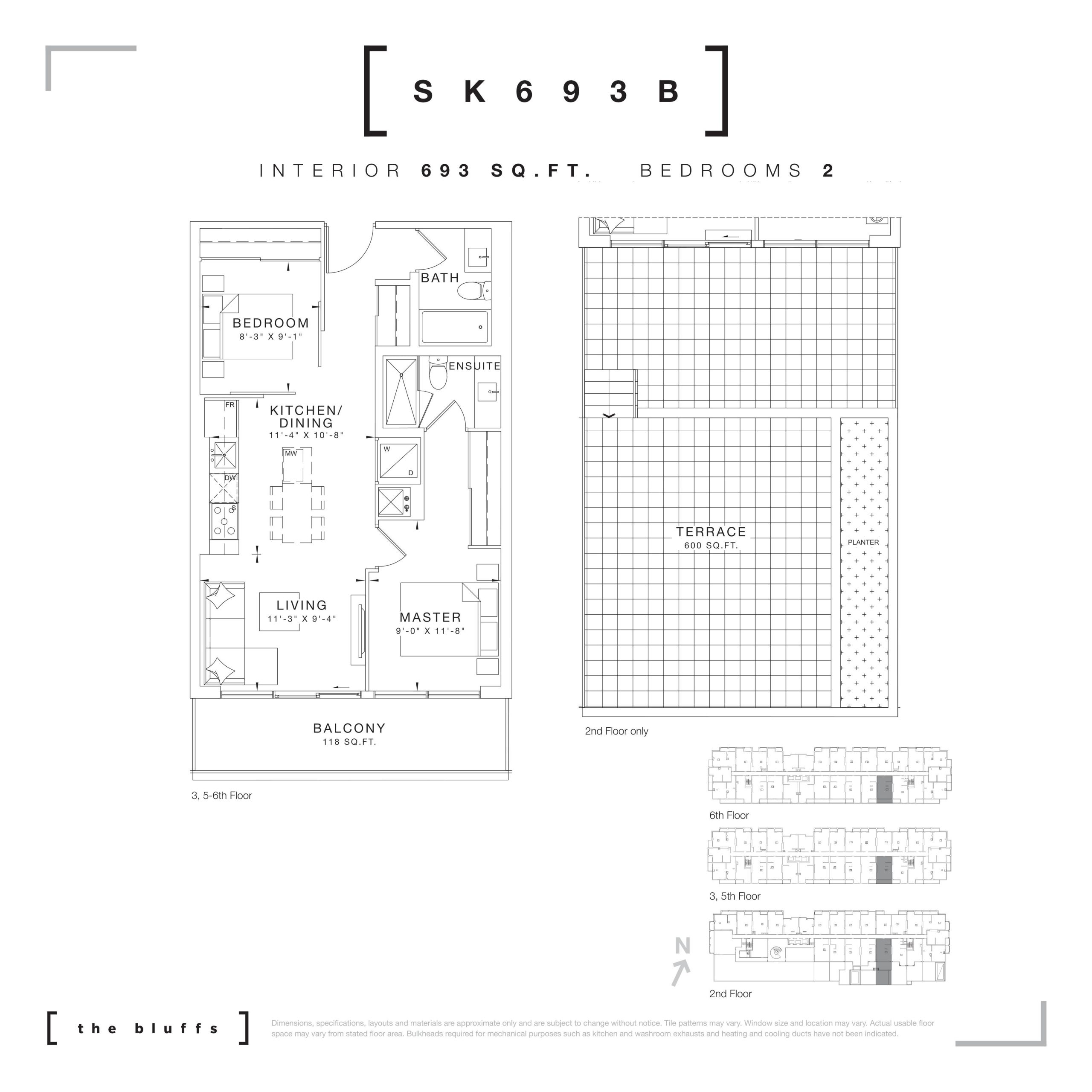 SK693B floor plan