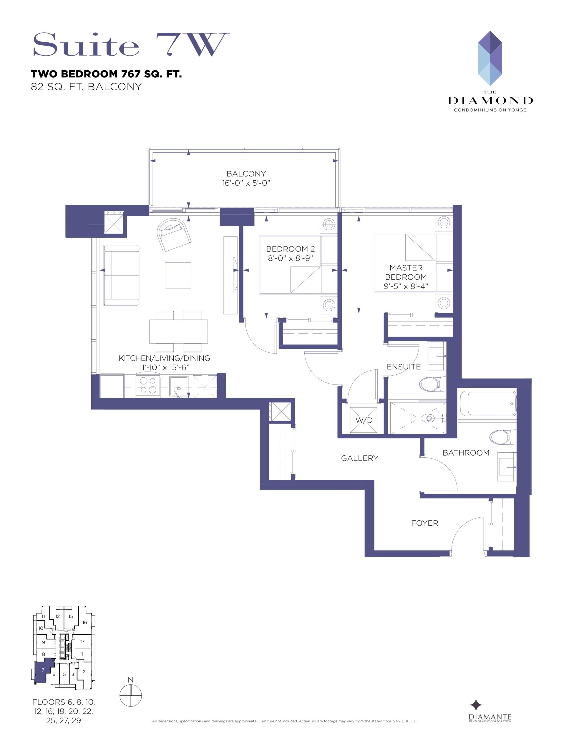 Suite 7W floor plan