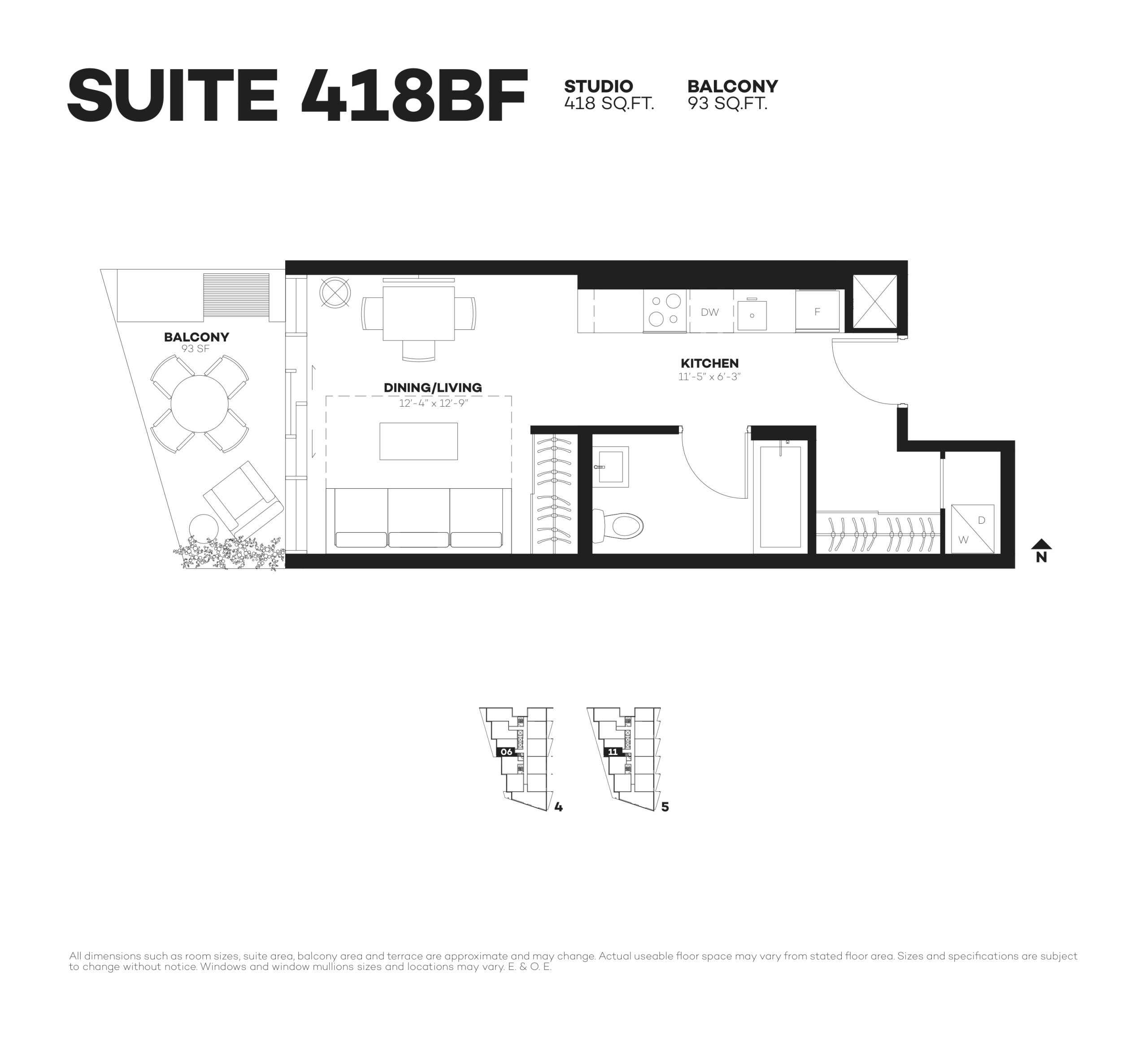 Suite 418BF floor plan