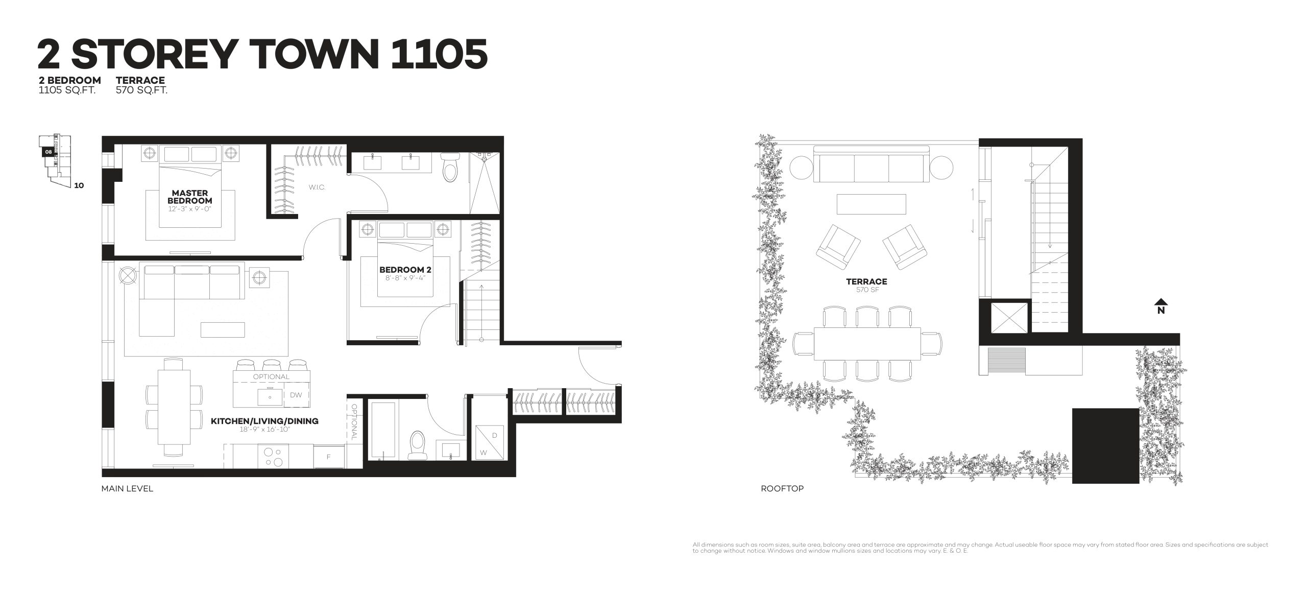 2 Storey Town 1105 floor plan