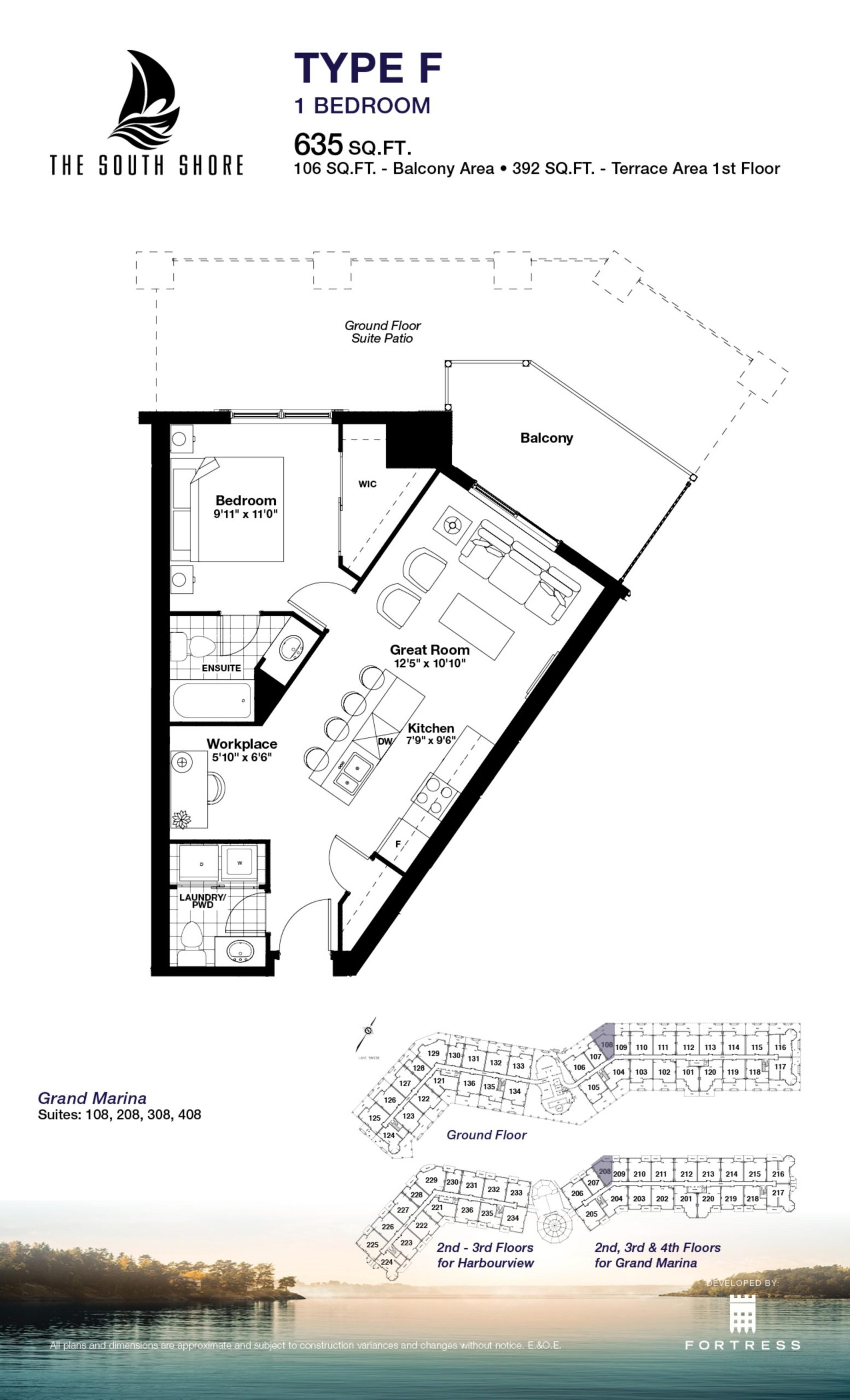 Type F floor plan