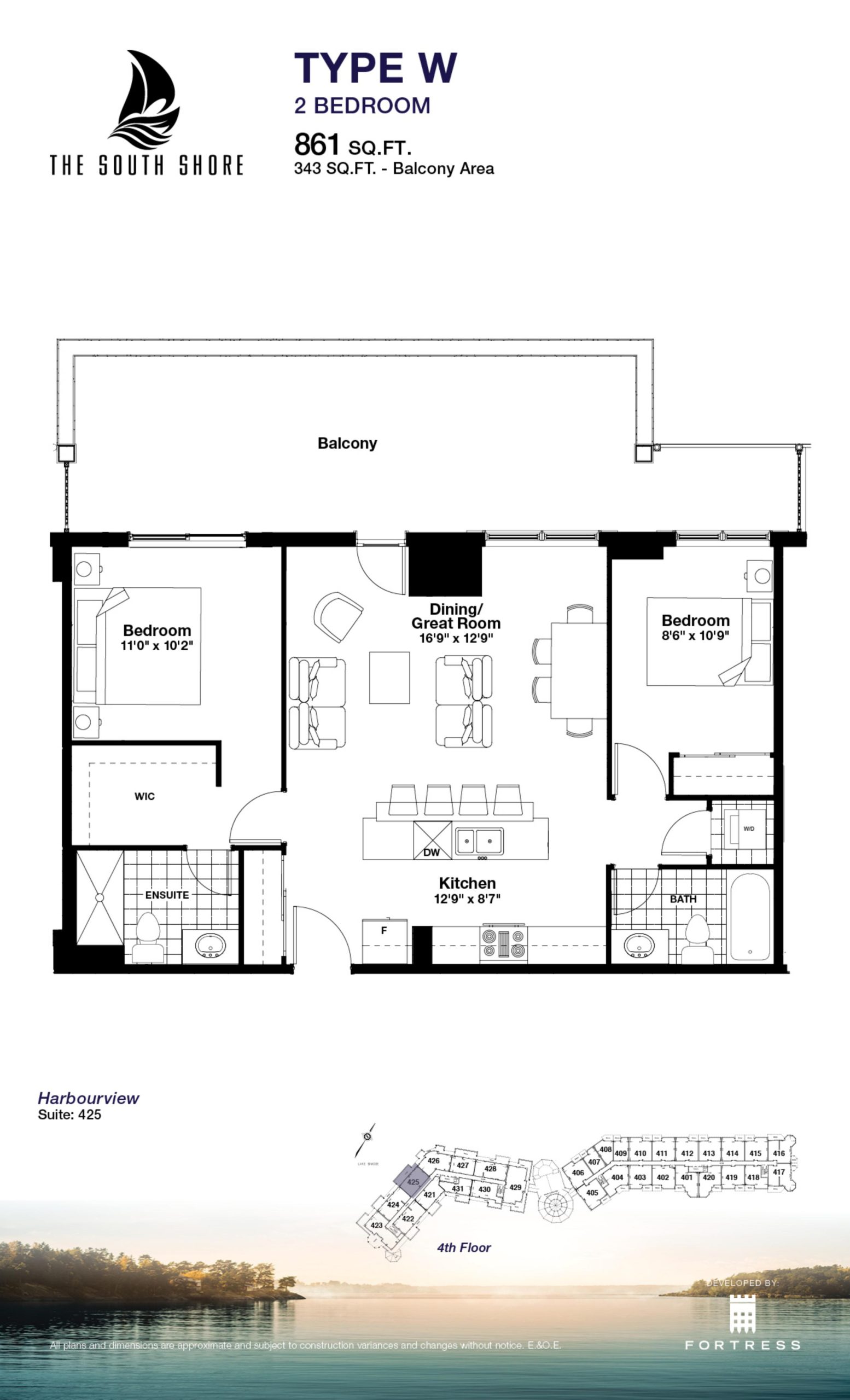 Type W floor plan