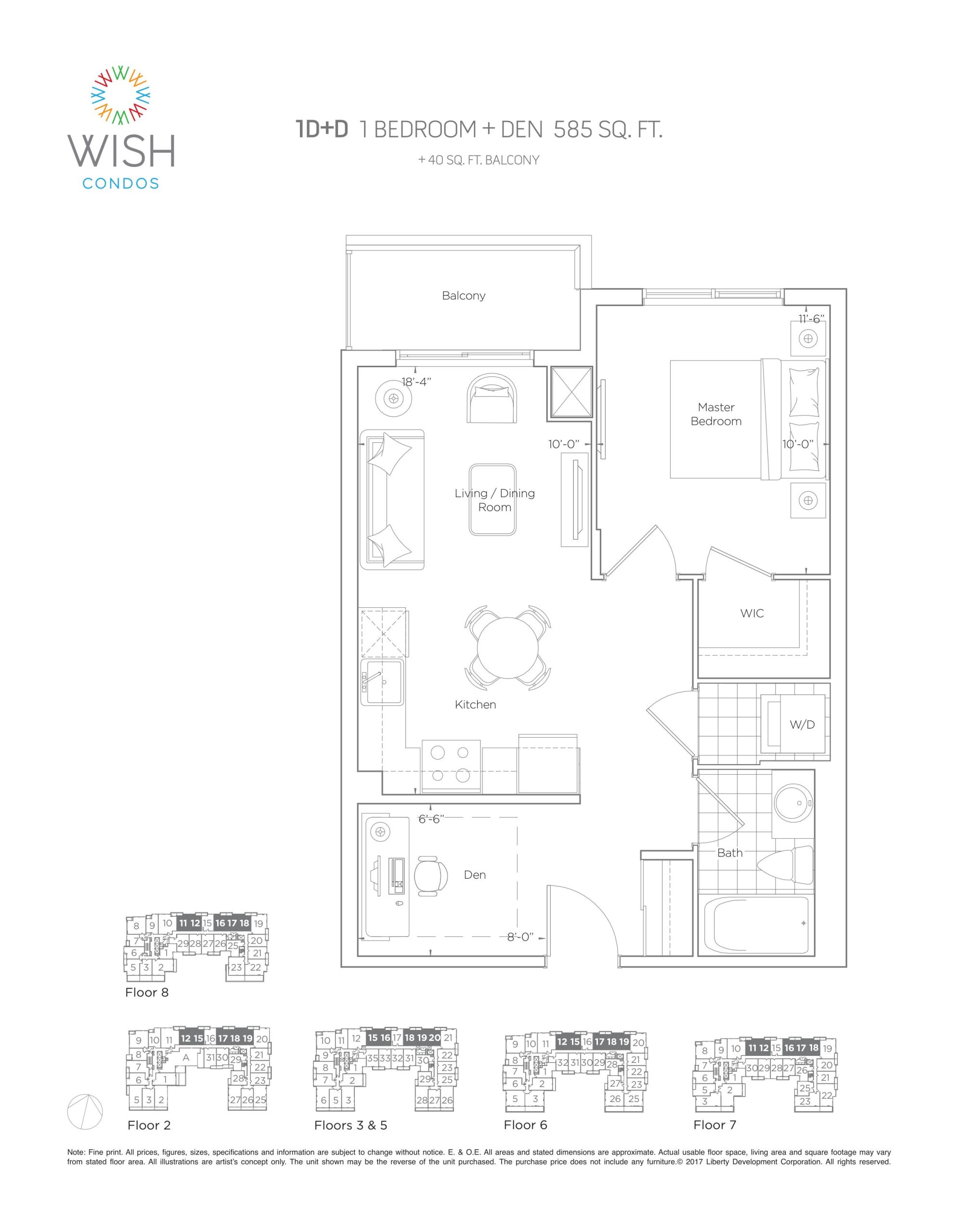 1D+D floor plan
