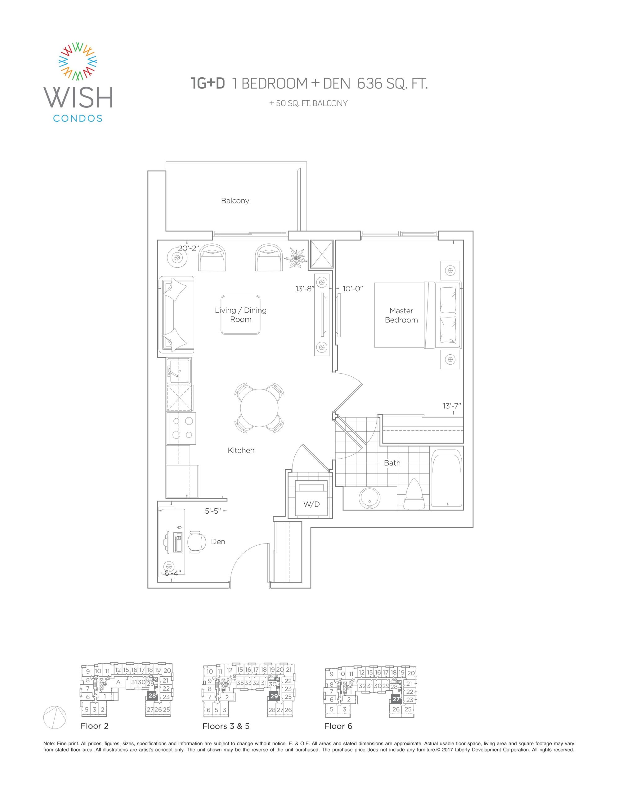 1G+D floor plan