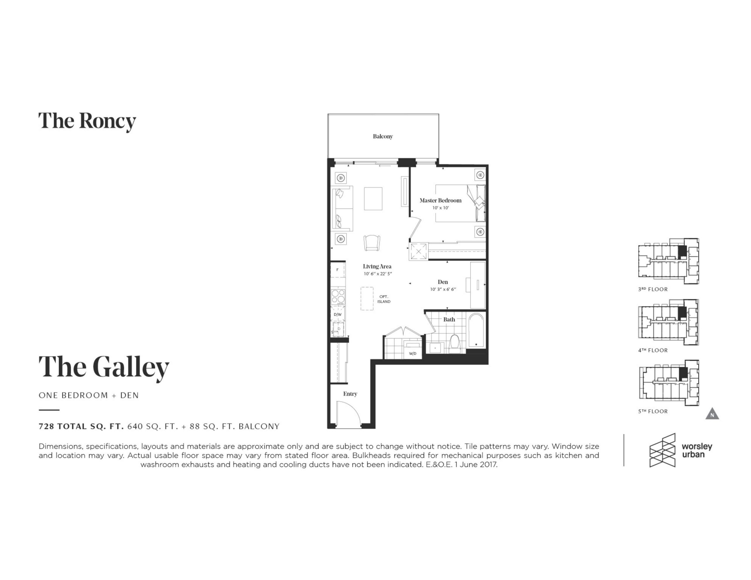 The Galley floor plan