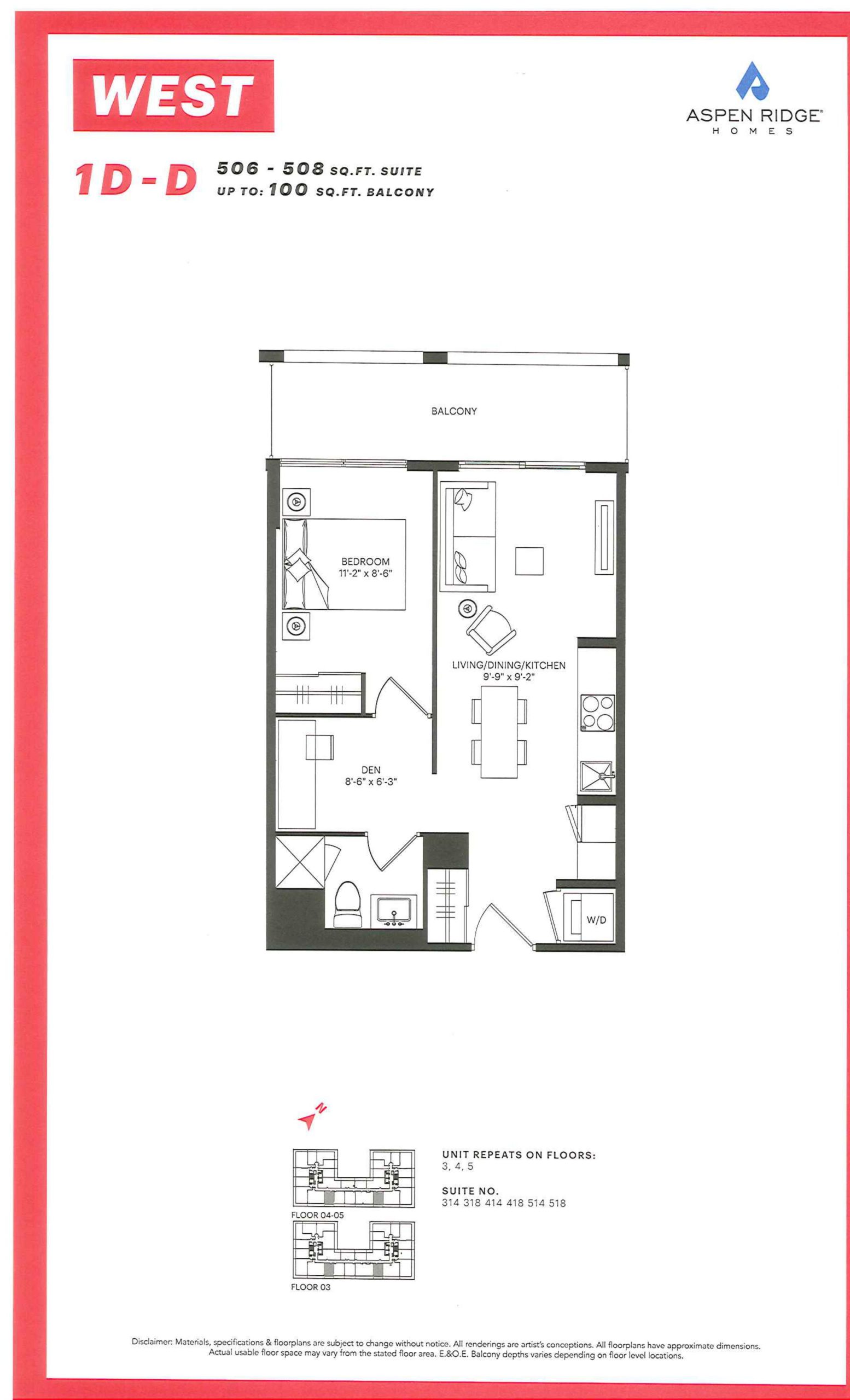 1D-D floor plan