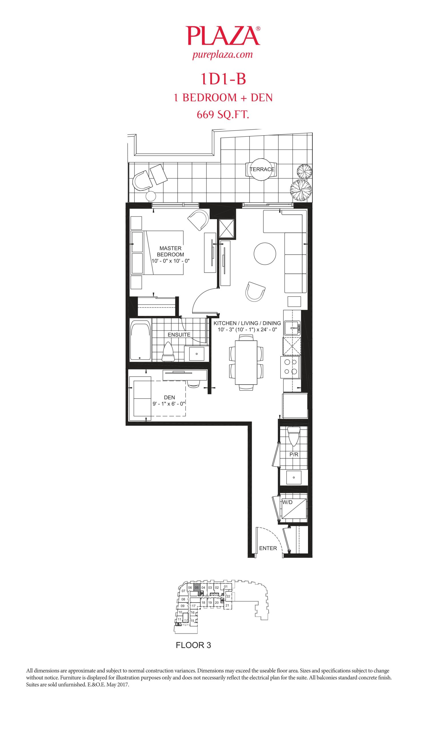 1D1-B floor plan