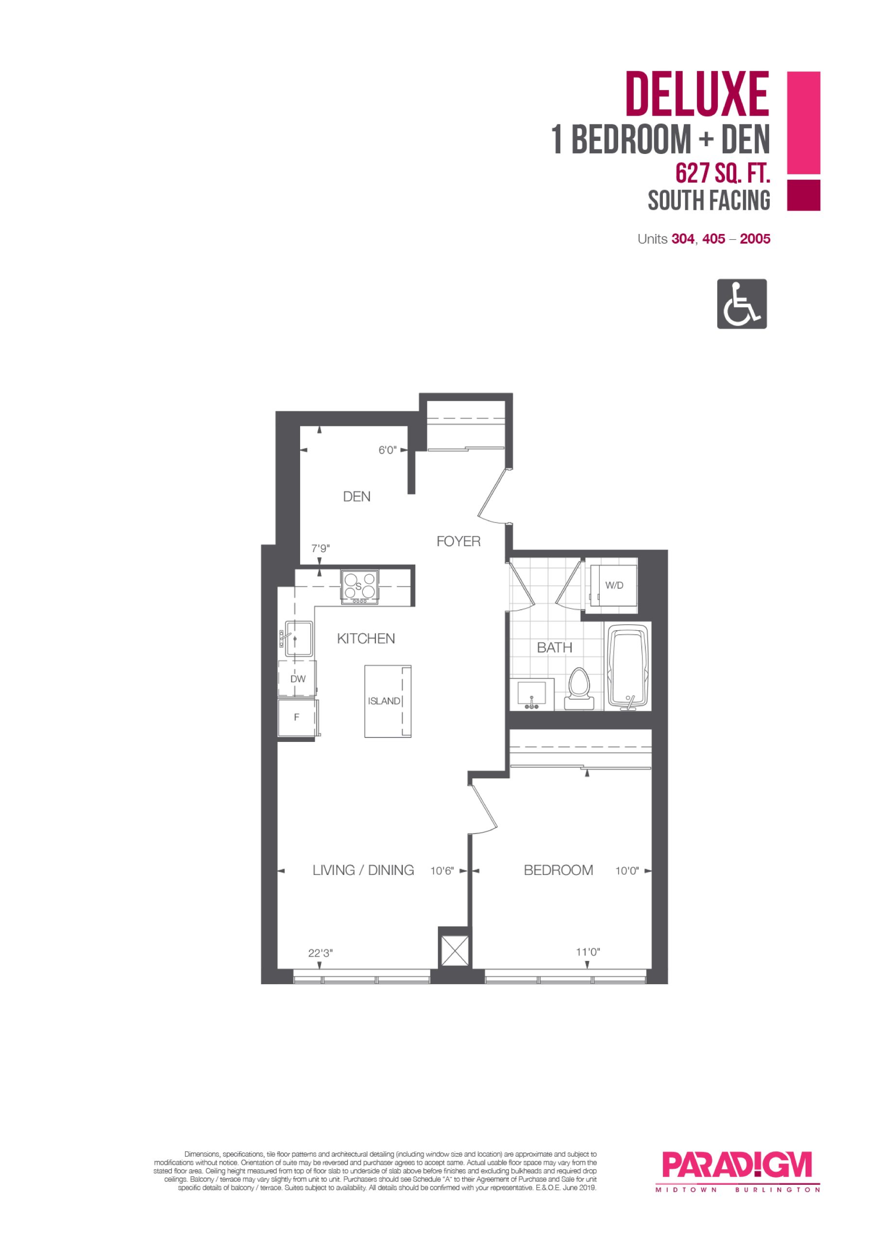 Deluxe floor plan