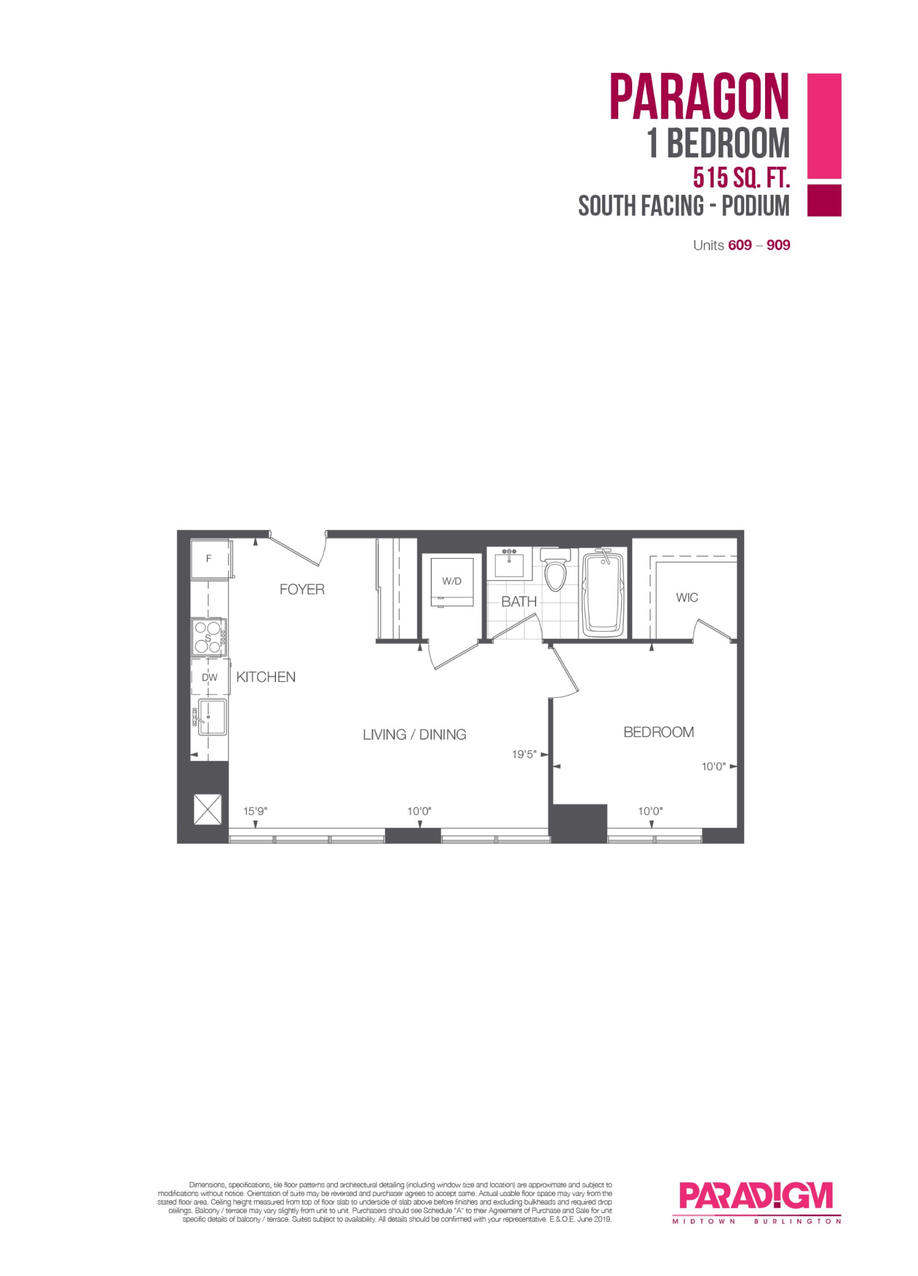 Paragon floor plan