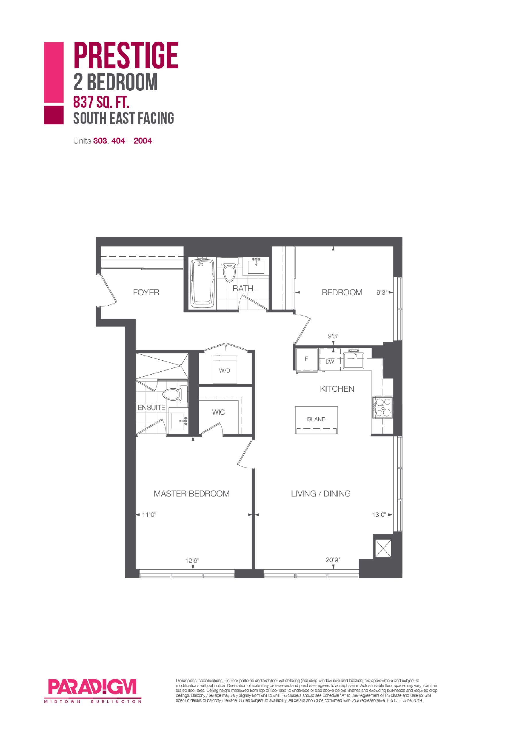 Prestige floor plan