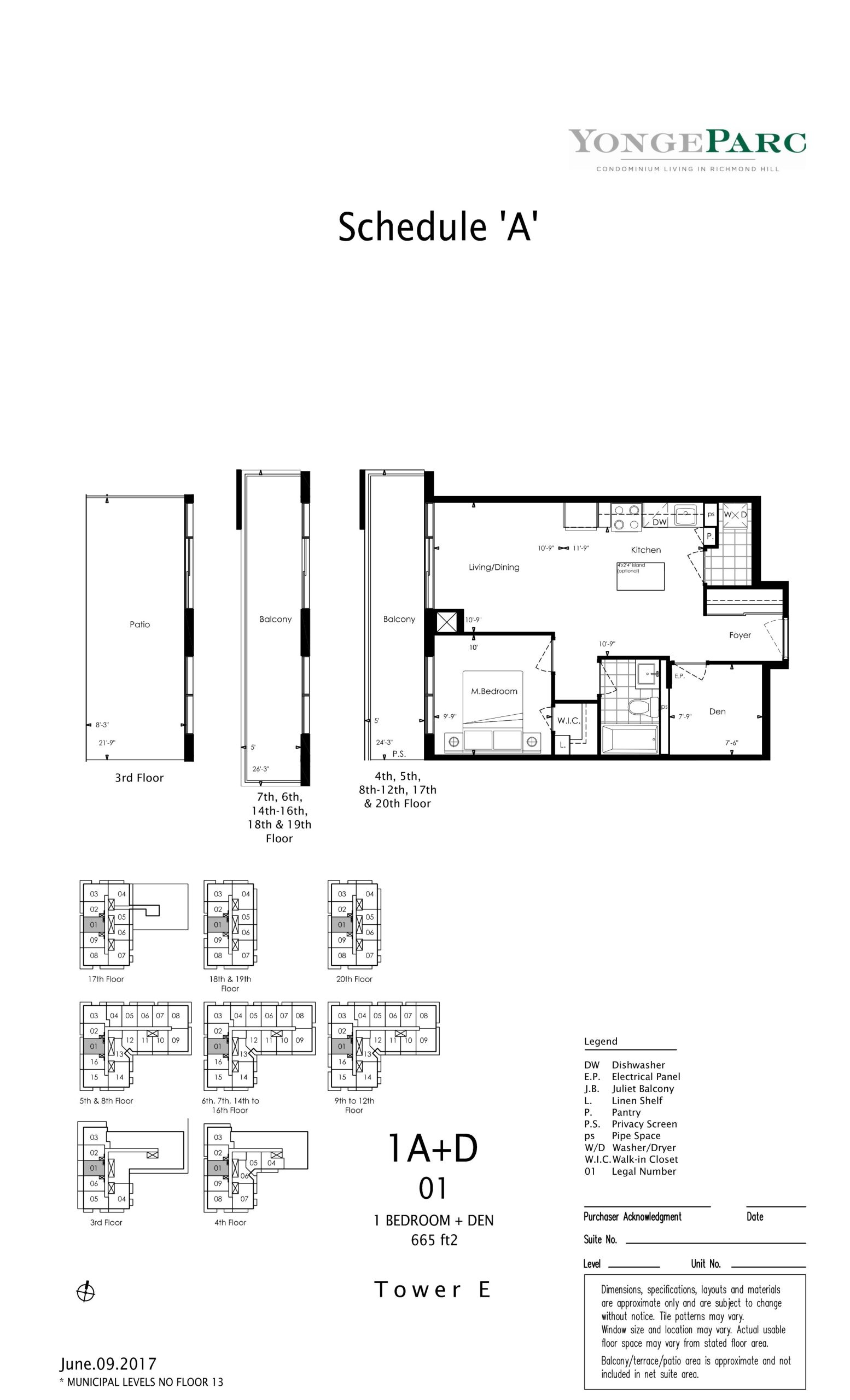 1A+D floor plan