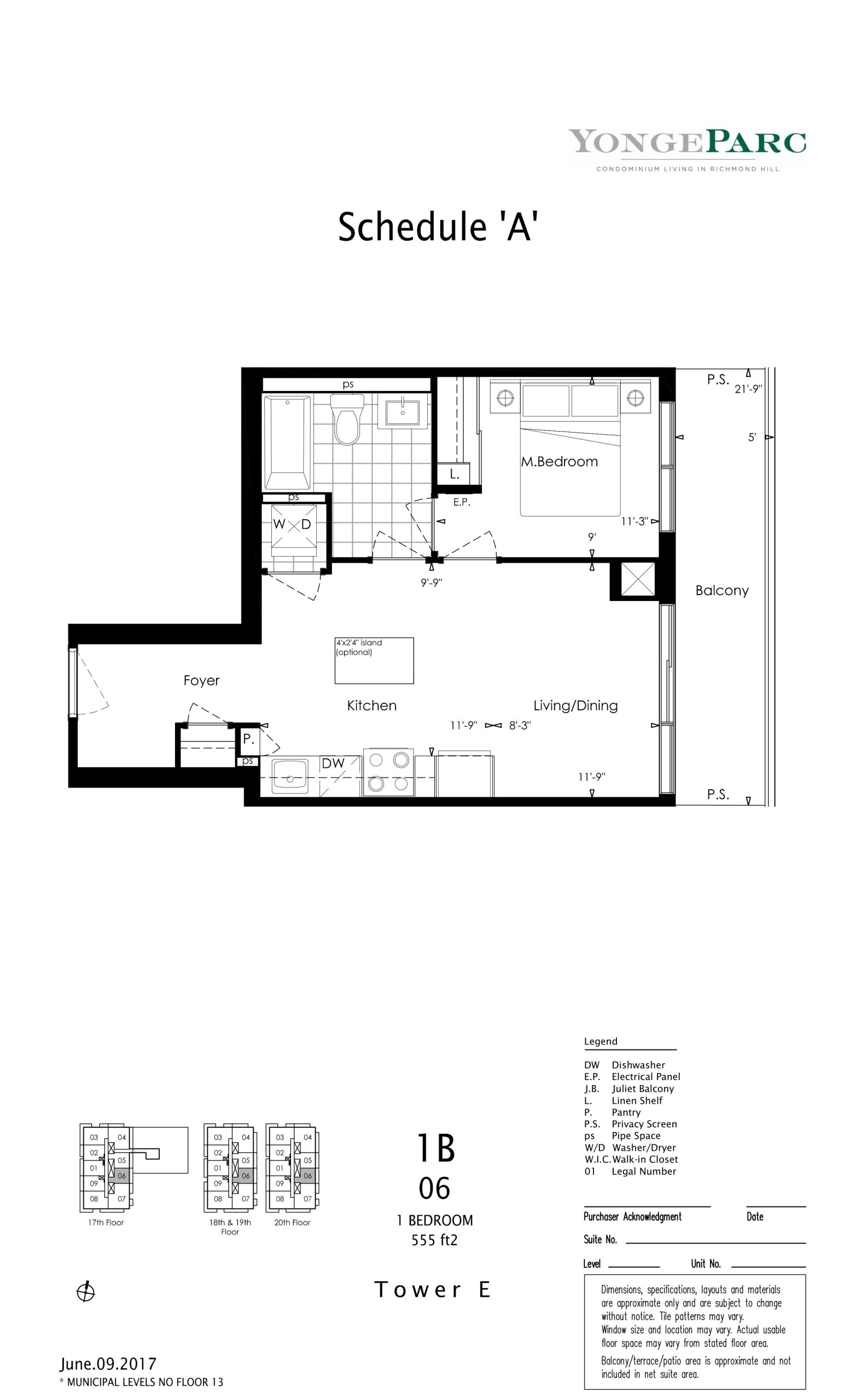 1B floor plan
