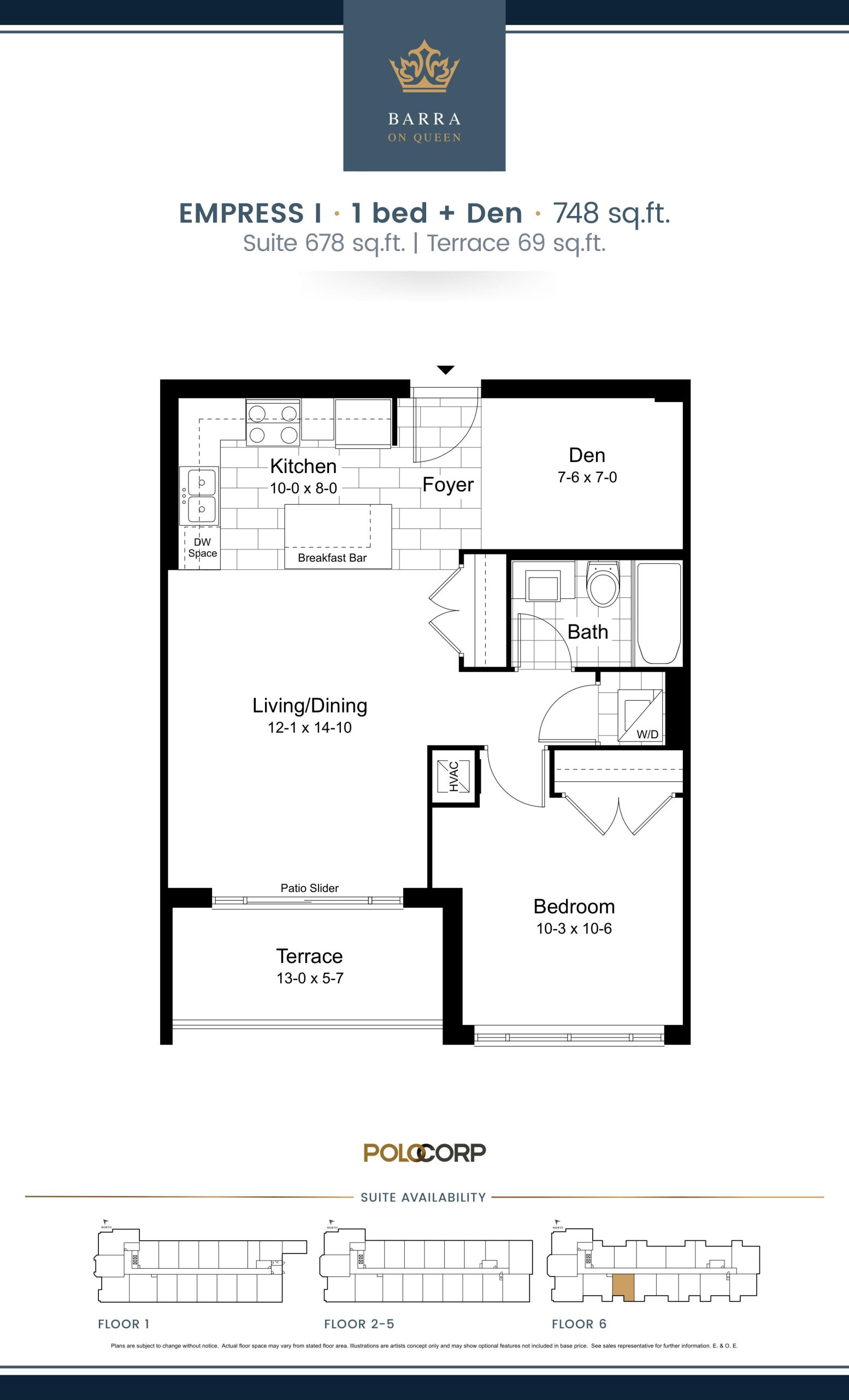 Empress I floor plan