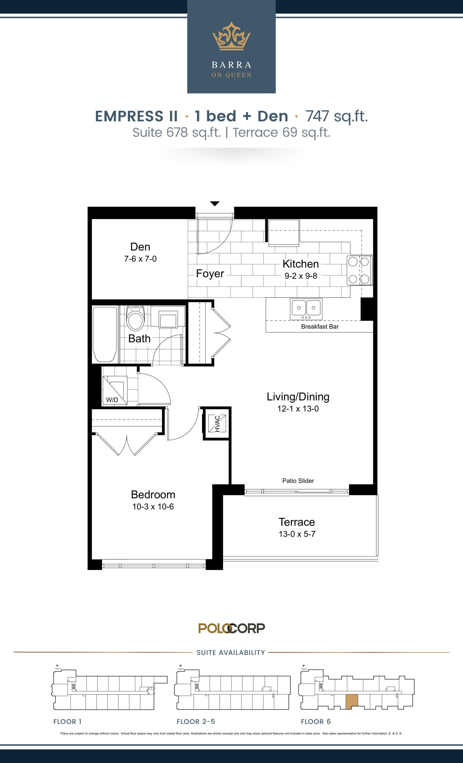 Empress II floor plan
