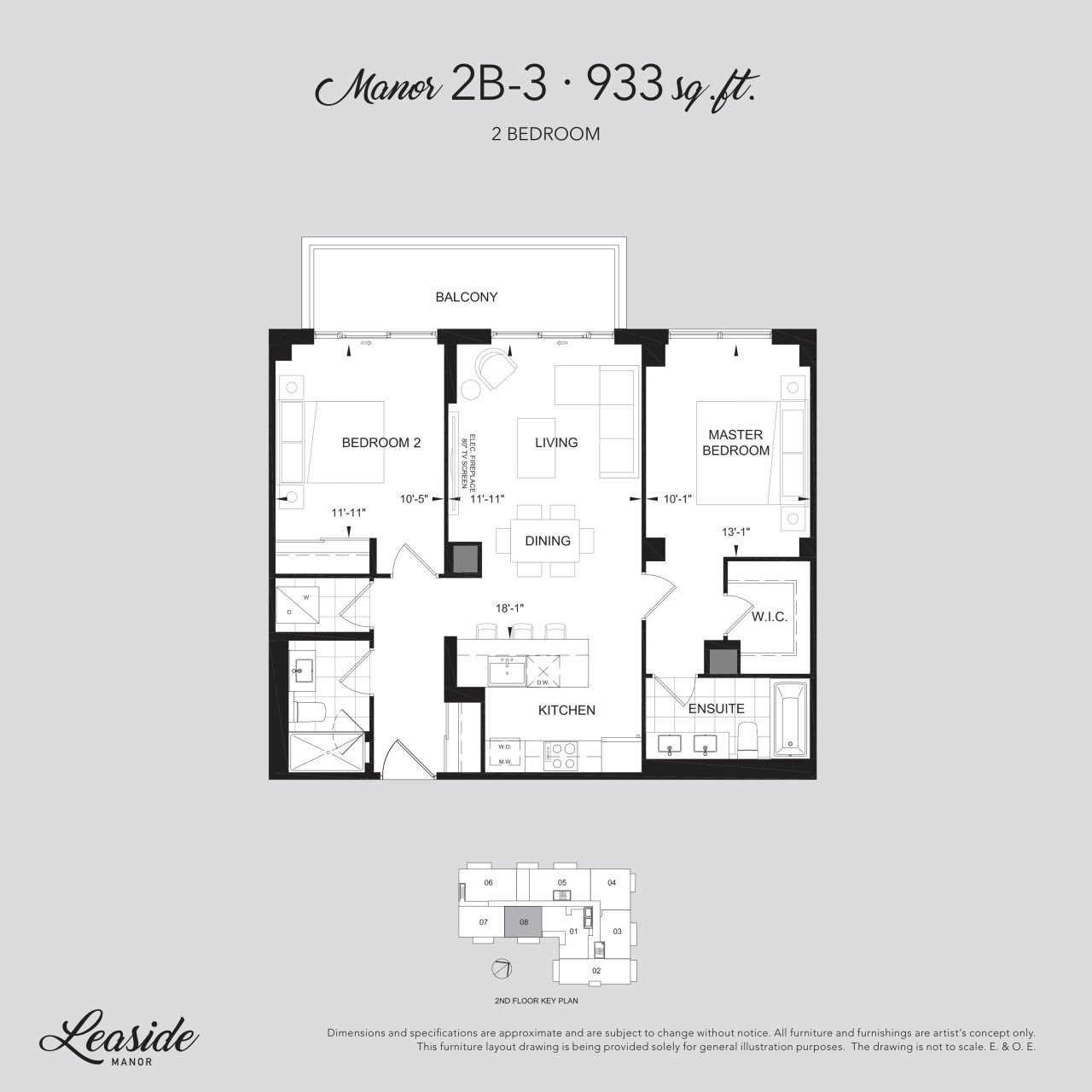 Manor 2B-3 floor plan