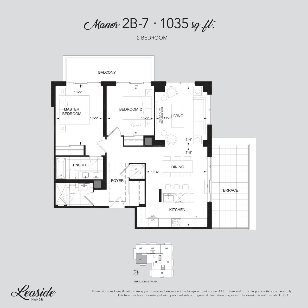 Manor 2B-7 floor plan